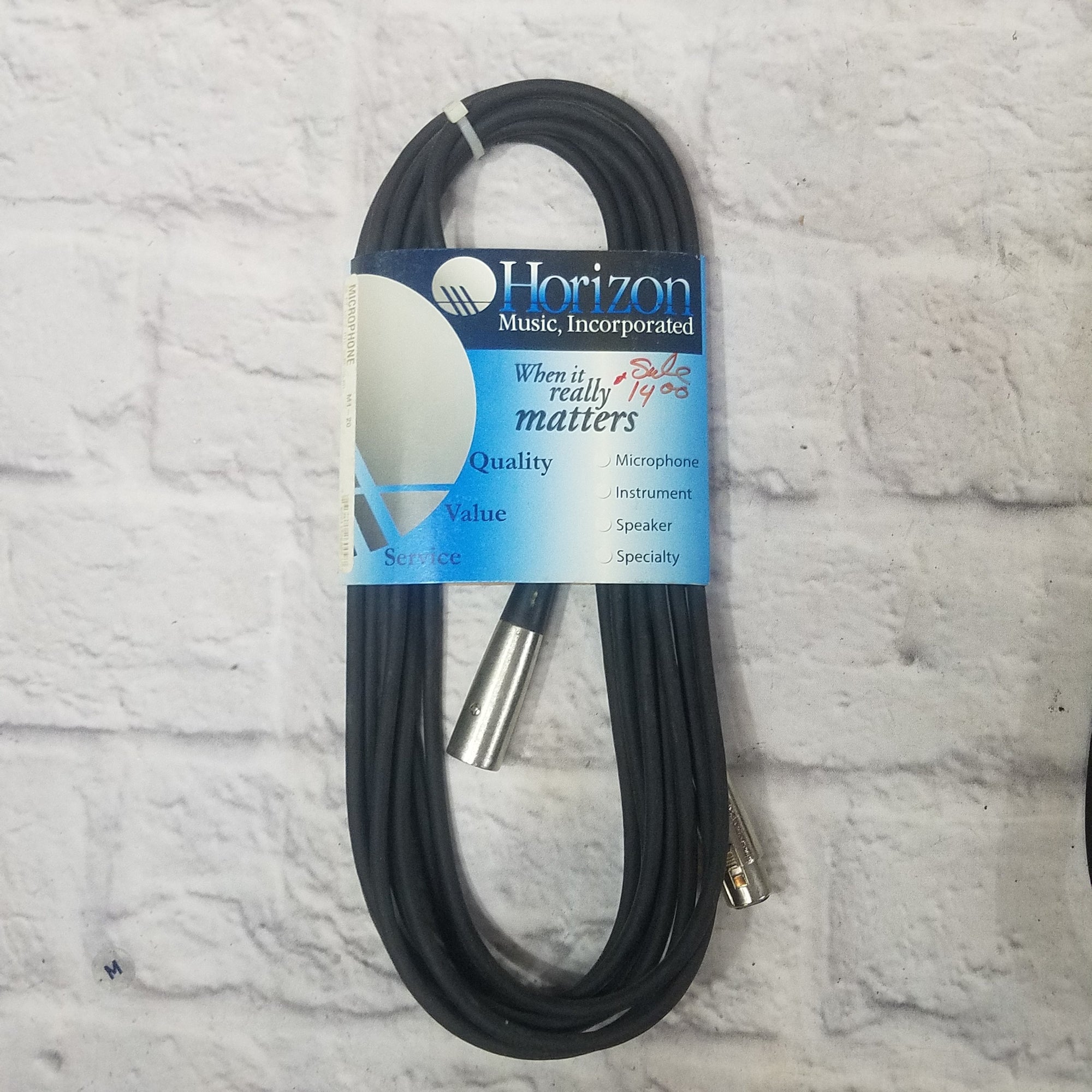 Horizon Music, Incorporated M1-20 Black 20FT Lo-z Mic XLR f/m Cable