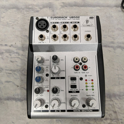 Behringer Eurorack UB502 5 Channel Mixer with Power Supply