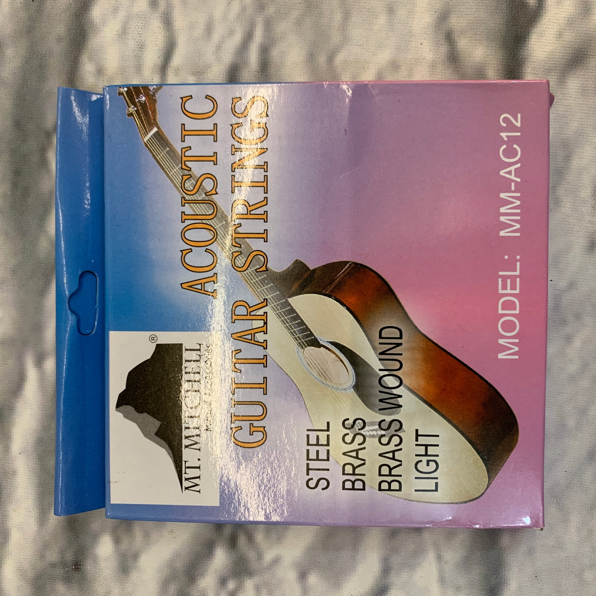 Mt. Mitchell MM-AC12 Steel Brass Brass Wound Light 12-56 Acoustic Guitar Strings