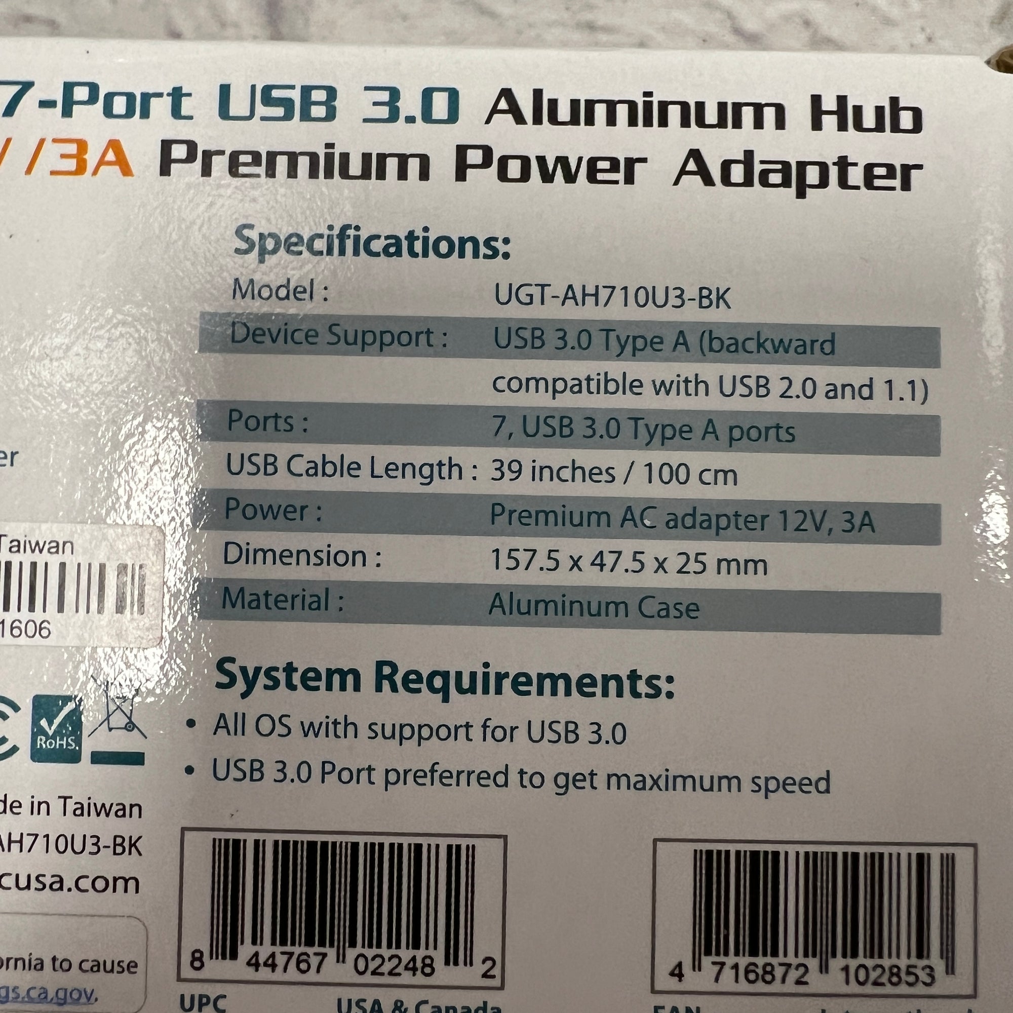 Vantec 7 Port USB 3.0 Hub