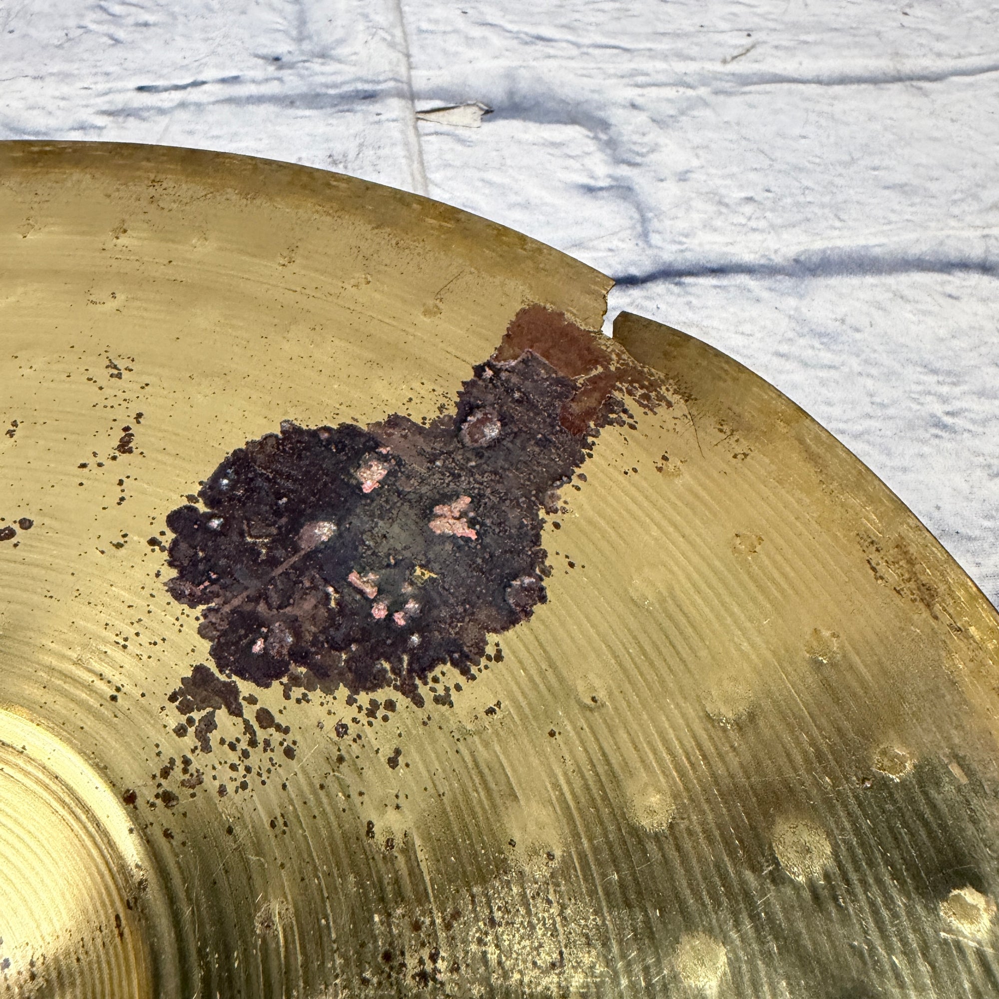 Meinl 14" High Hat TOP ONLY CRACKED Hi Hats