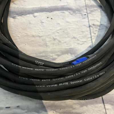 Pair of Livewire Elite S12NQ50 Speaker Cables Speakon to TS