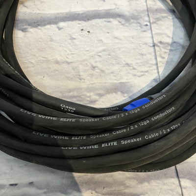 Pair of Livewire Elite S12NQ50 Speaker Cables Speakon to TS