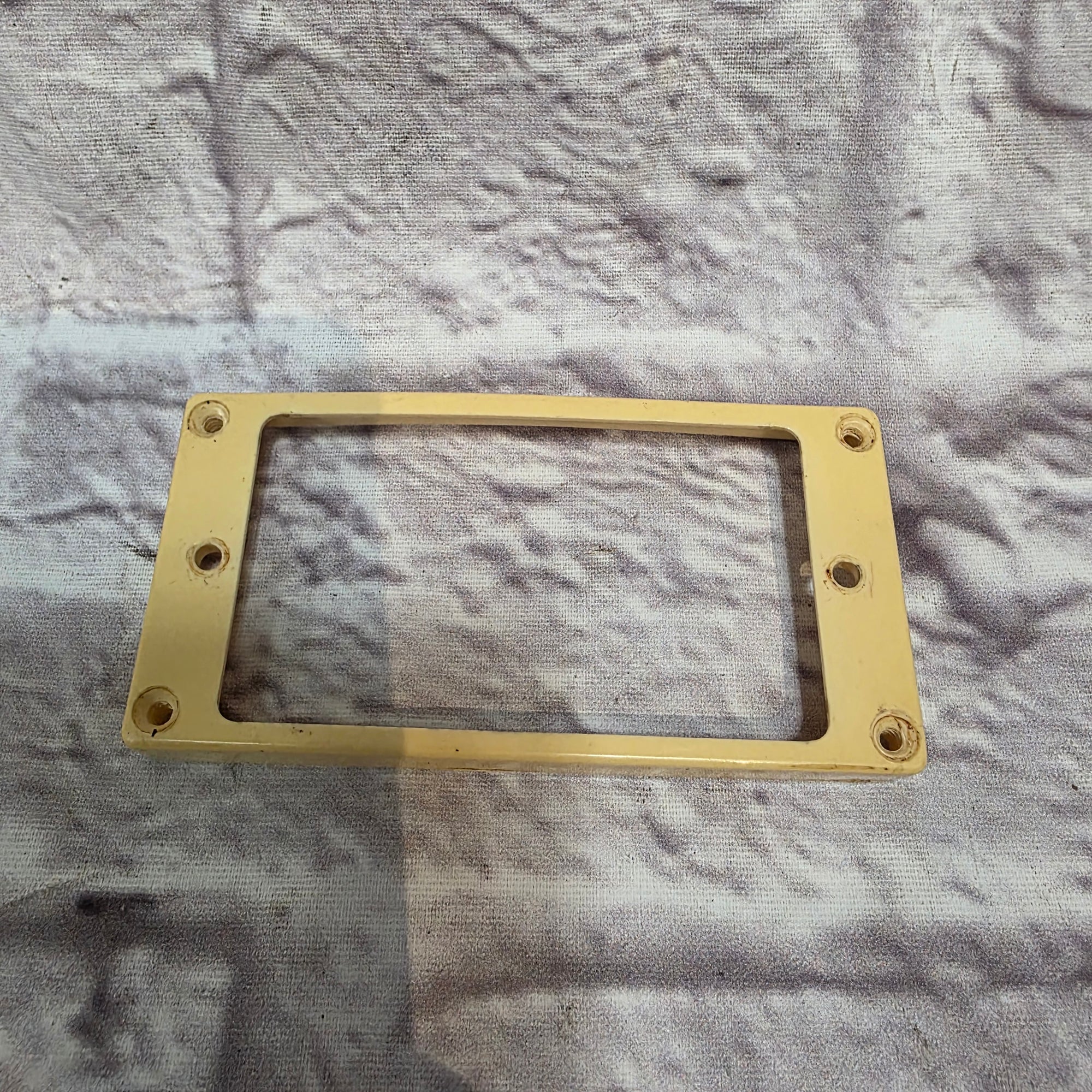 Unknown White Humbucker Pickup Mounting Ring - Electric Guitar Part