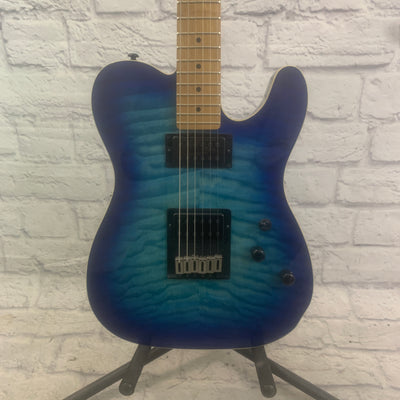 Schecter PT Pro Transparent Blue Burst Electric Guitar