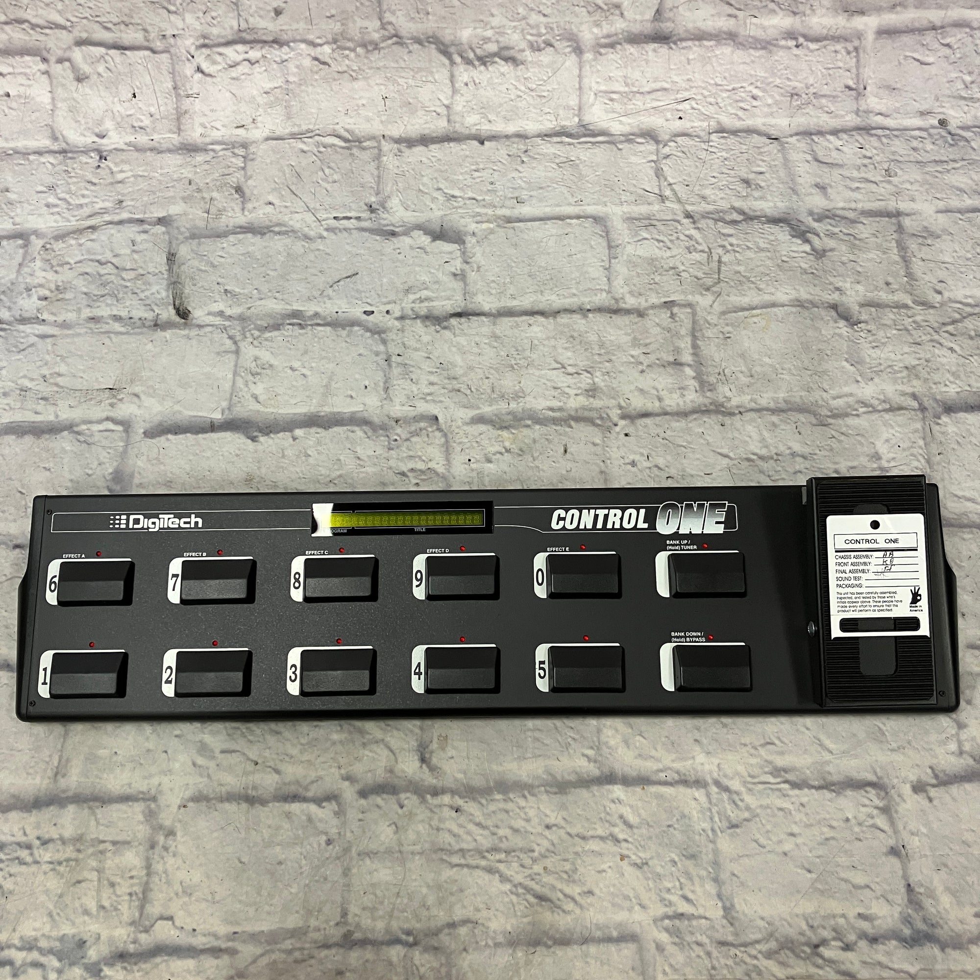 DigiTech CONTROL ONE コントローラー Digitech Control ONE Effects Controller - Evolution Music