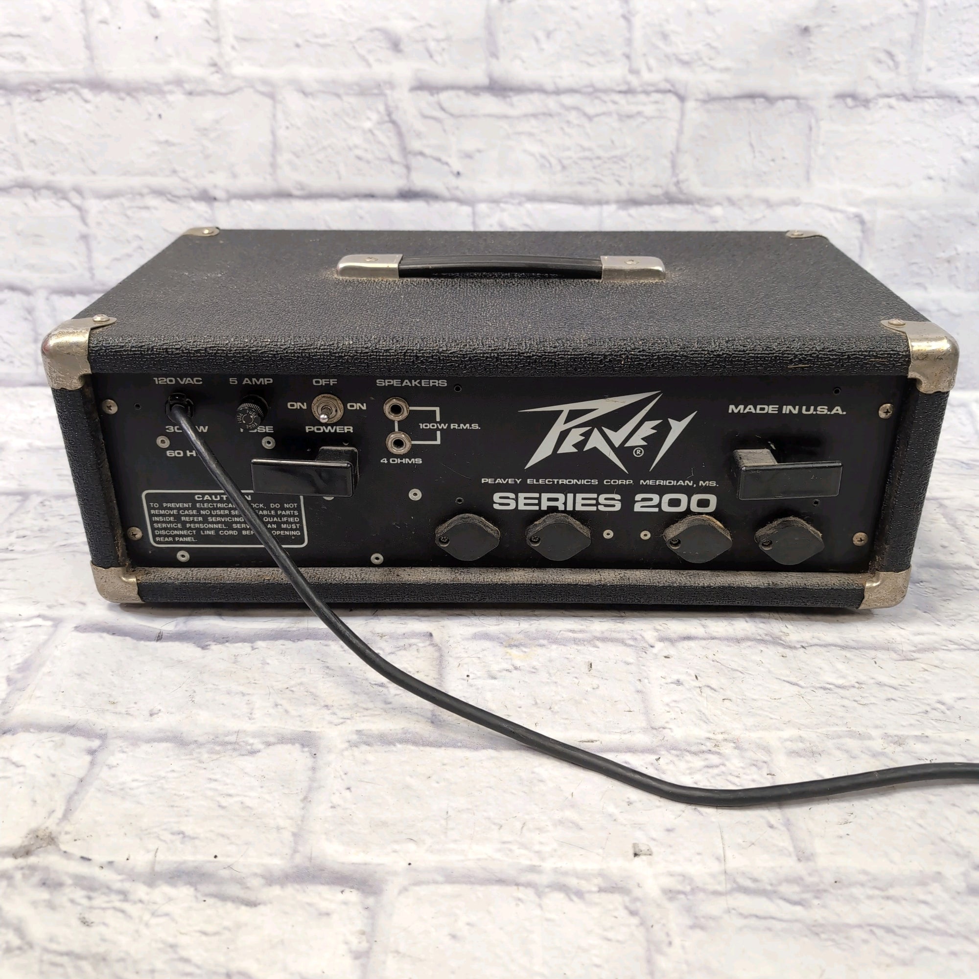 Peavey PA-200 Mixer Amp 4 Channel Powered Mixer PA Head