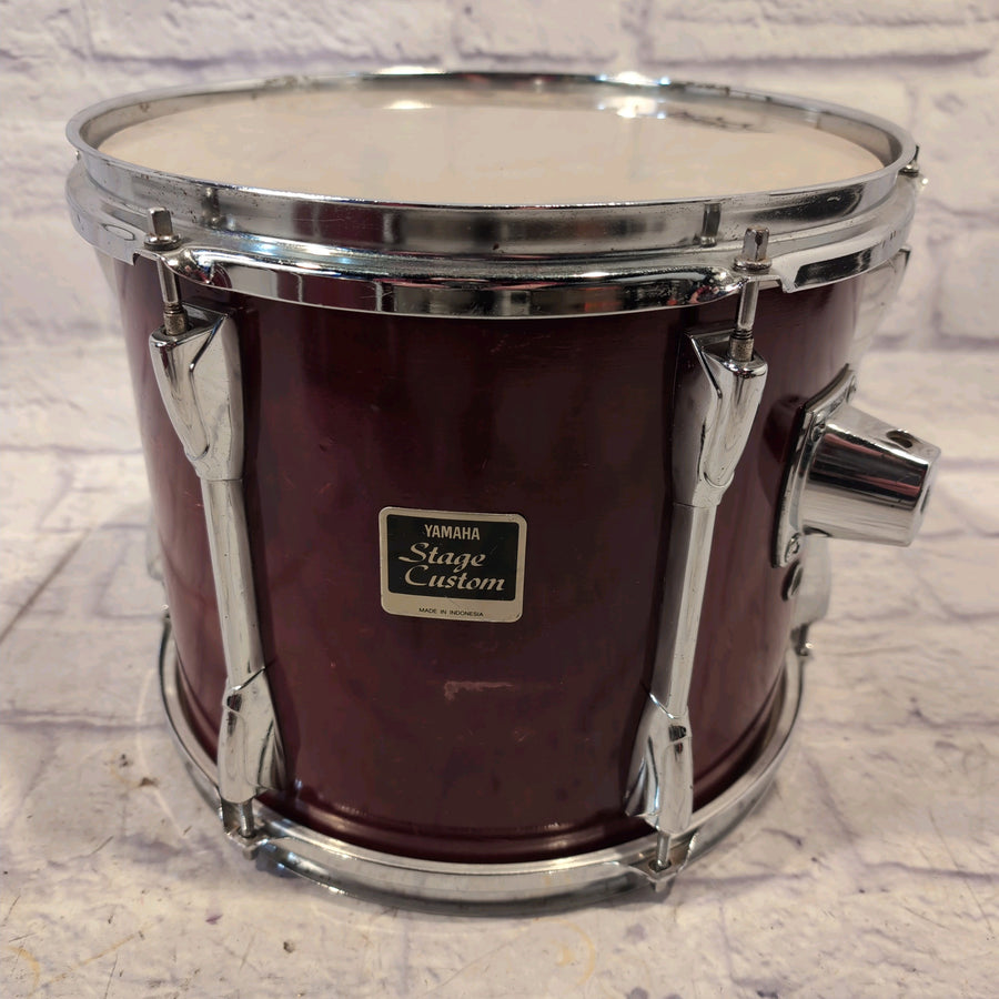 1990s Yamaha Indonesia Stage Custom 12x 10" Wine Red Stain Tom