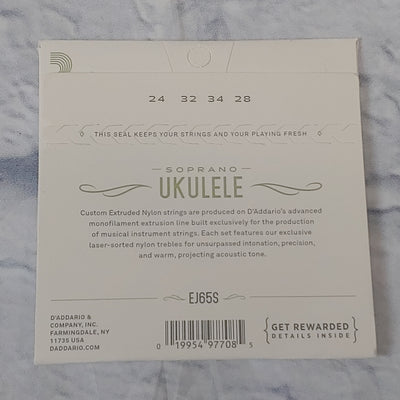 D'Addario Pro-Arte Custom Extruded Clear Nylon 24-28 Soprano Ukulele Strings