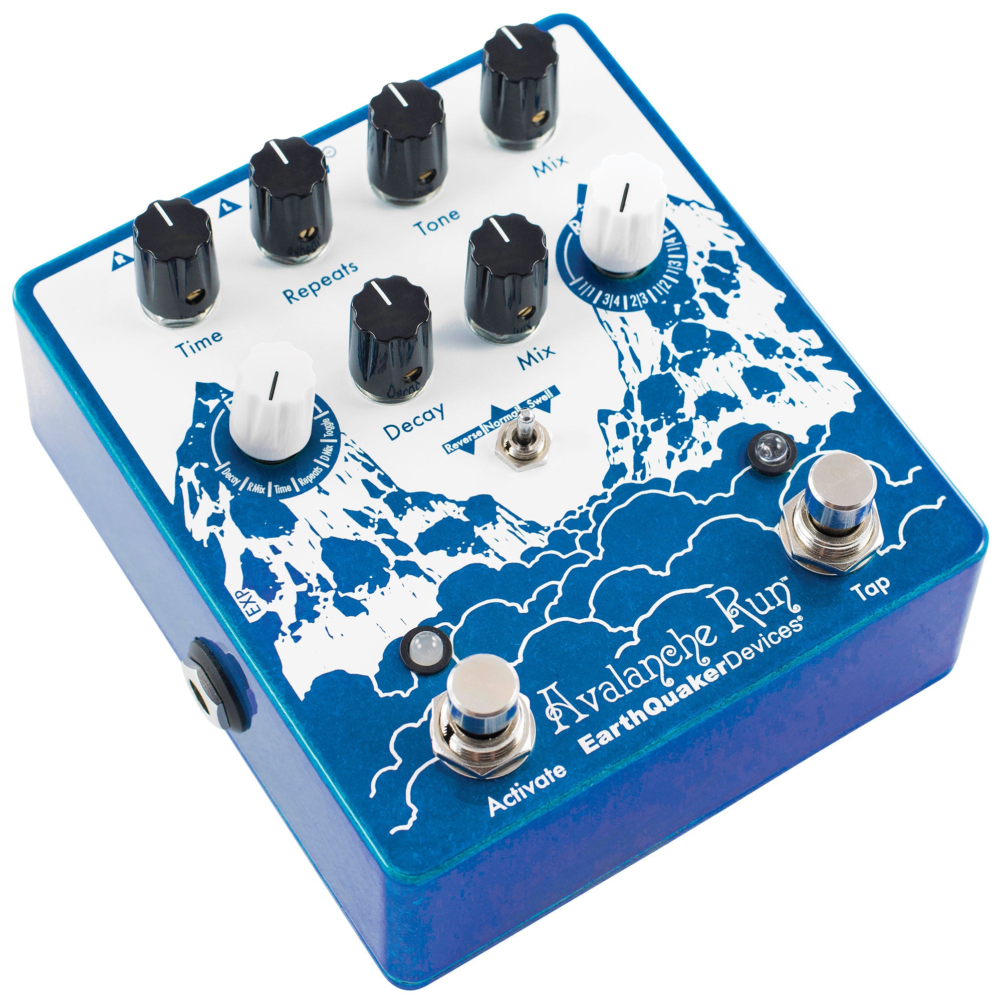 EarthQuaker Devices Avalanche Run Stereo Delay & Reverb with Tap Tempo Pedal V2