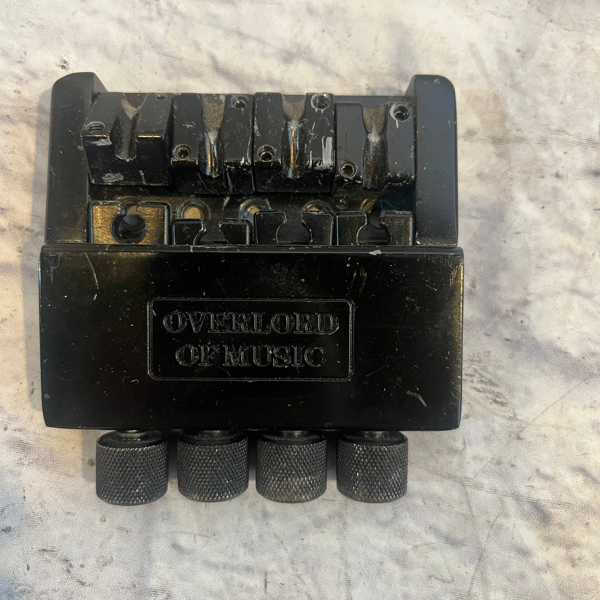Overlord of Music Steinberger Style Bass Bridge Black