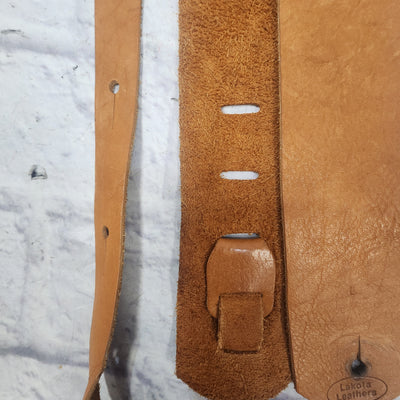 Lekato Leathers 3 Inch Leather Bass or Guitar Strap