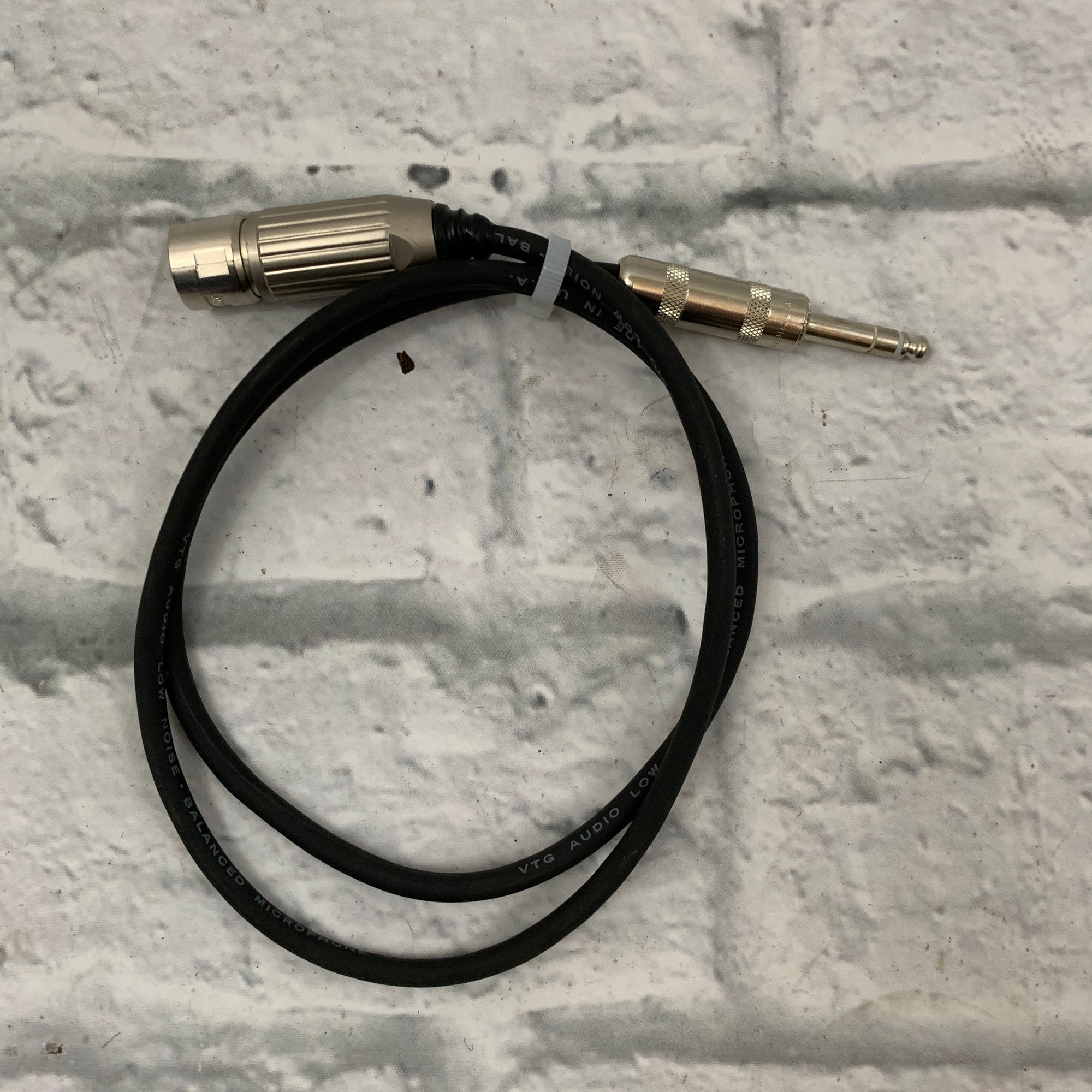 VTG Audio Low Noise Balanced XLR to 1/4" Interconnect / Microphone Cable