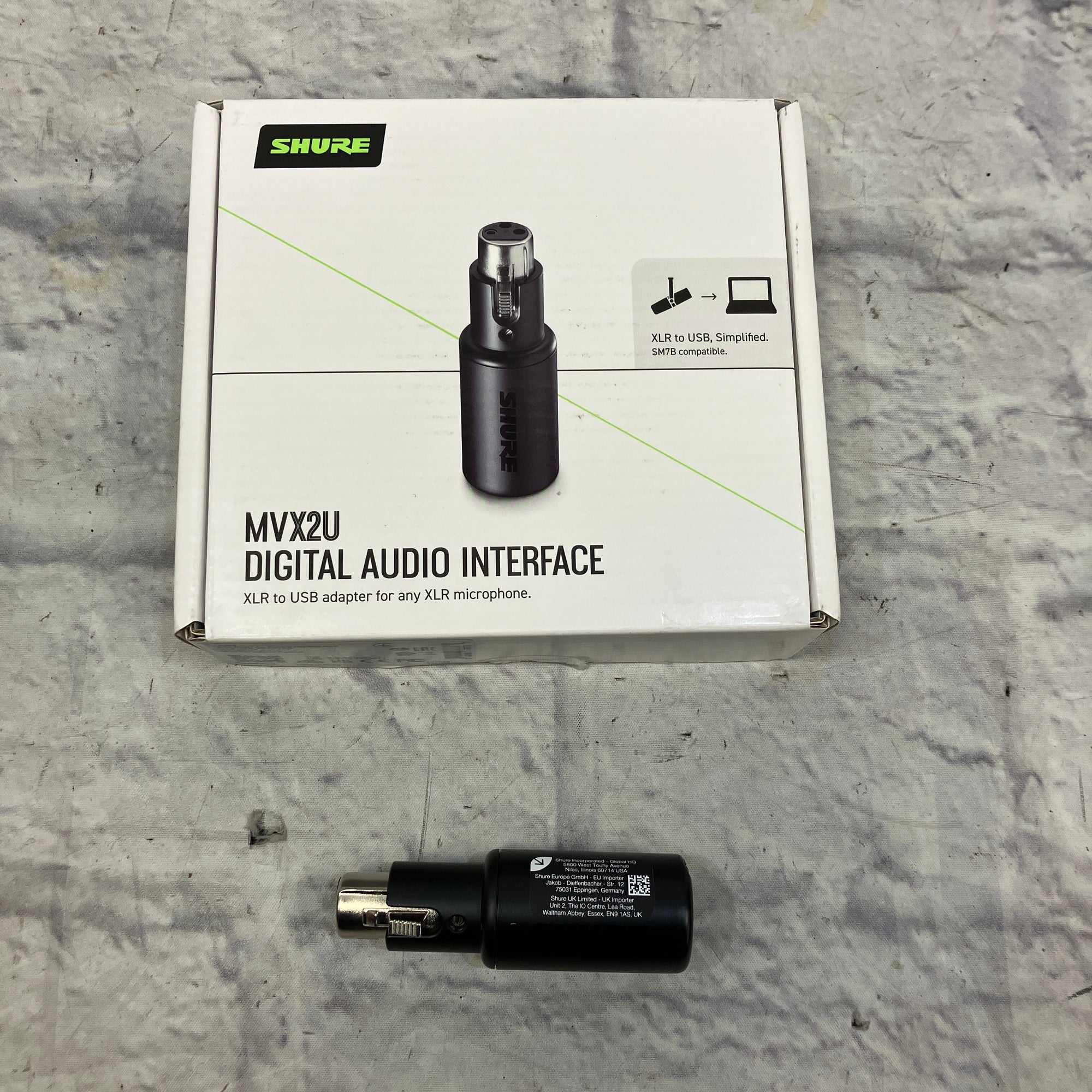 Shure MVX2U Digital Audio Interface XLR-USB Adapter
