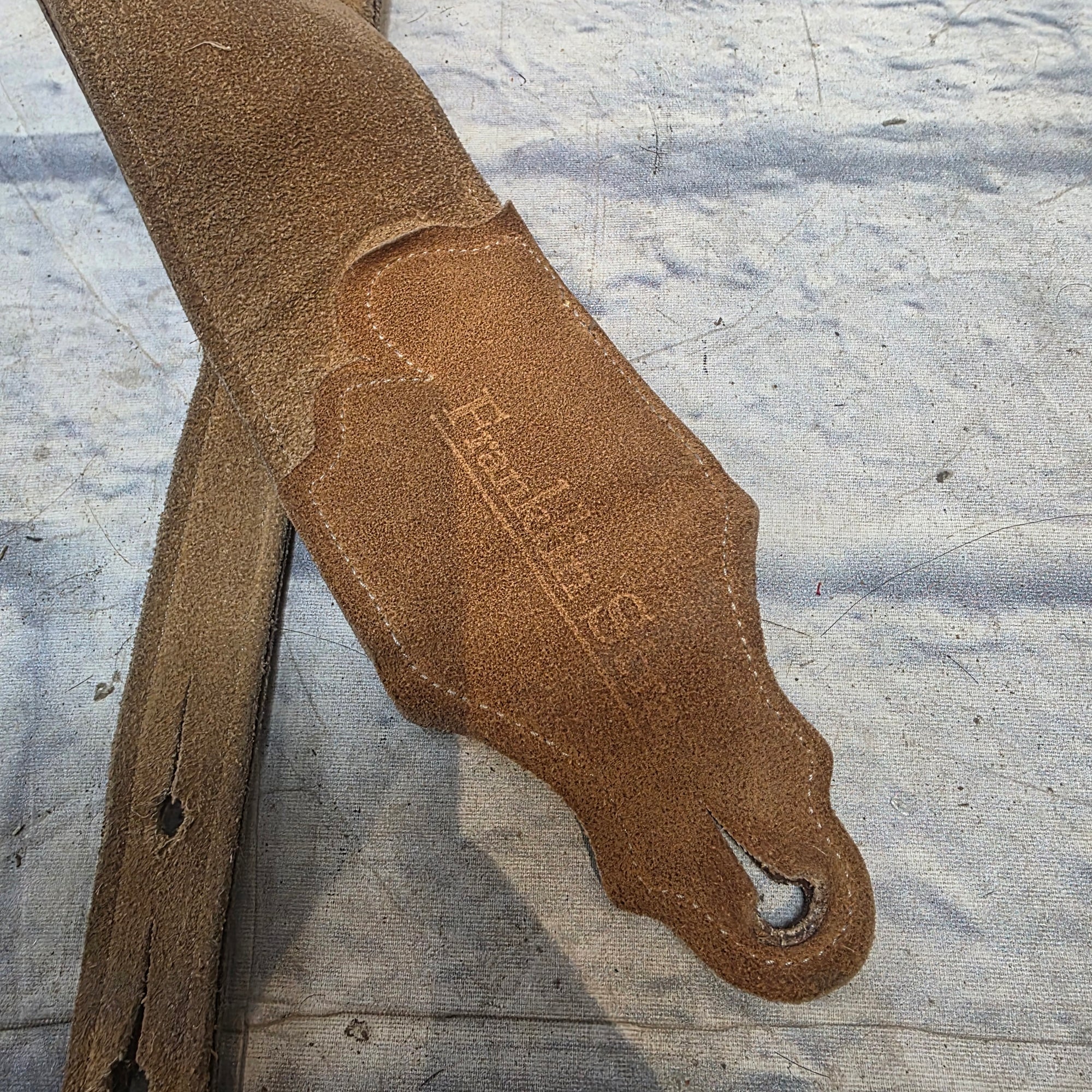 Franklin Straps 3" Chocolate Glove / Gold Stitching  Strap