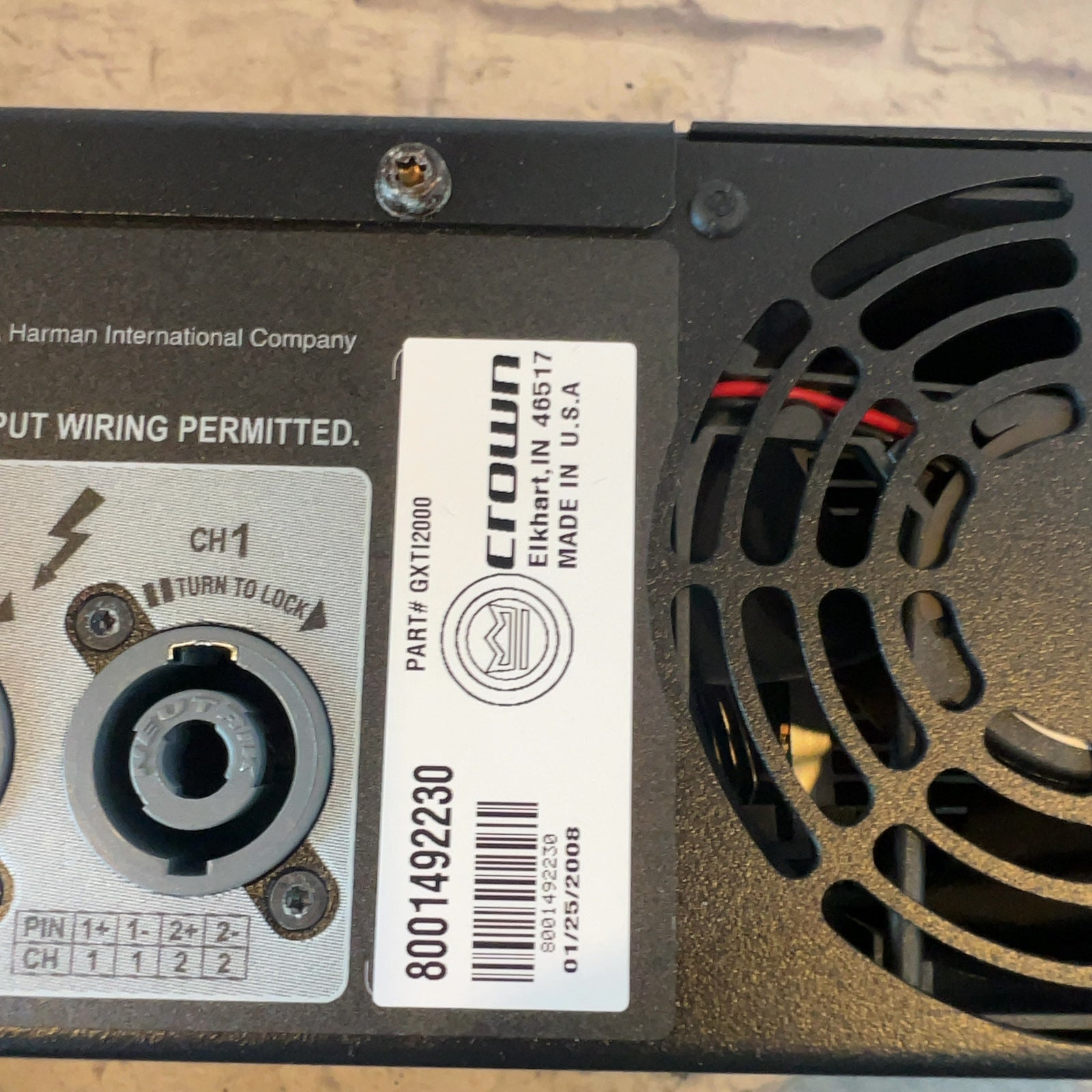 Crown XTI2000 Power Amp