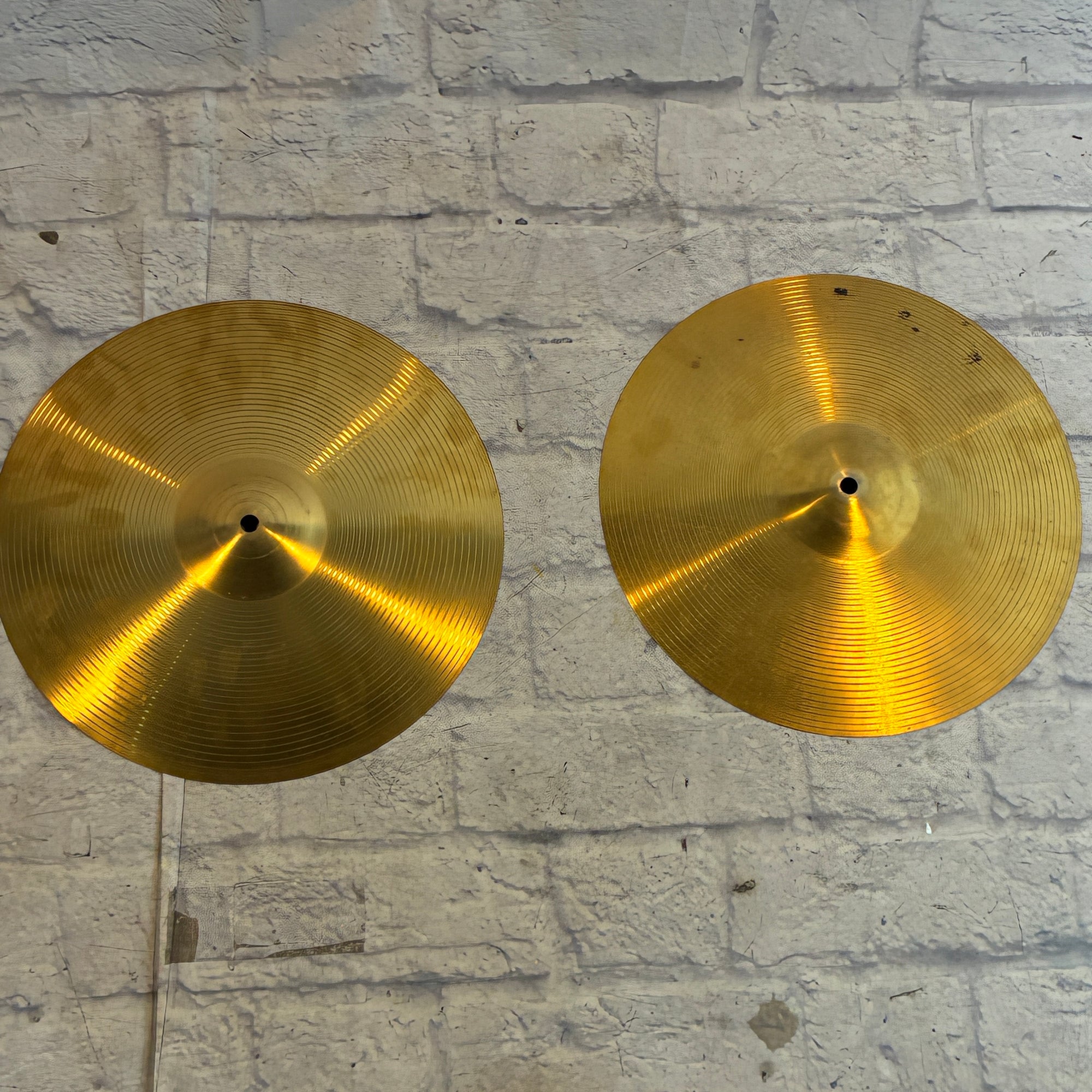 Unknown Beginner 14 Hi Hat Cymbal Pair Hi Hats