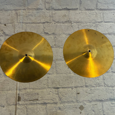 Unknown Beginner 14 Hi Hat Cymbal Pair Hi Hats