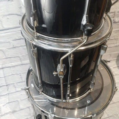 Pearl Export Black Drum Kit and Rack 12 13 16 22