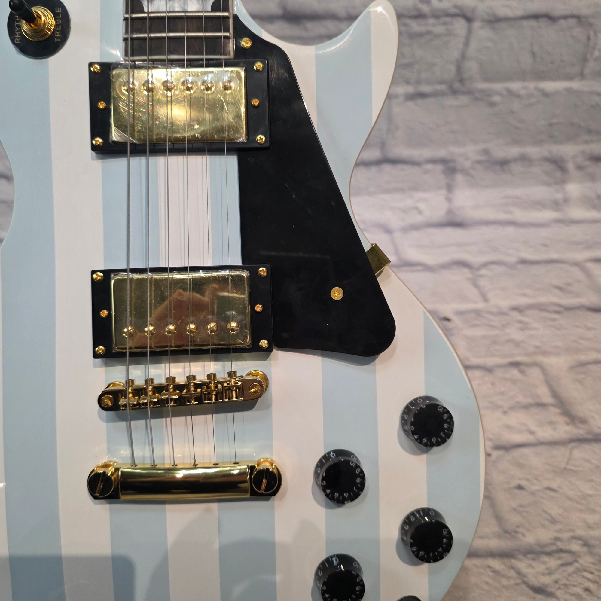 Rafferty Guitars Blue / White LP Style Electric Guitar