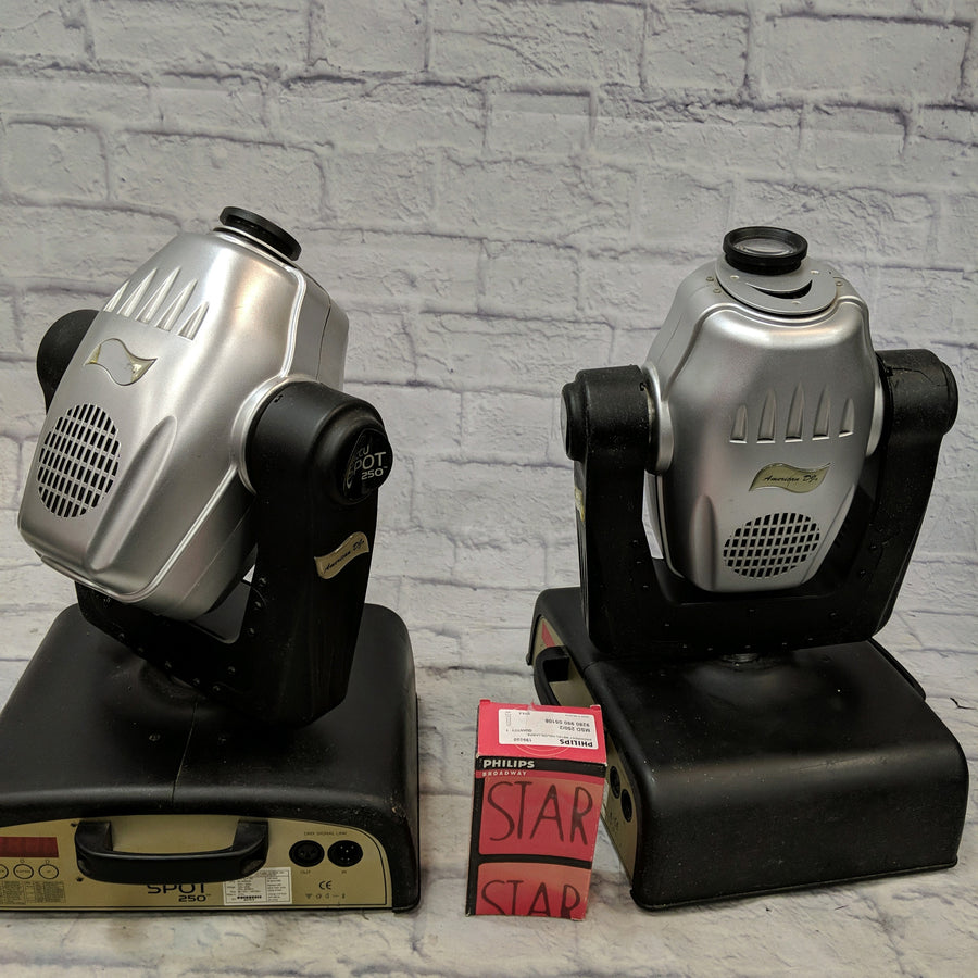 American DJ Accu Spot 250 Pair with Philips Replacement Bulb