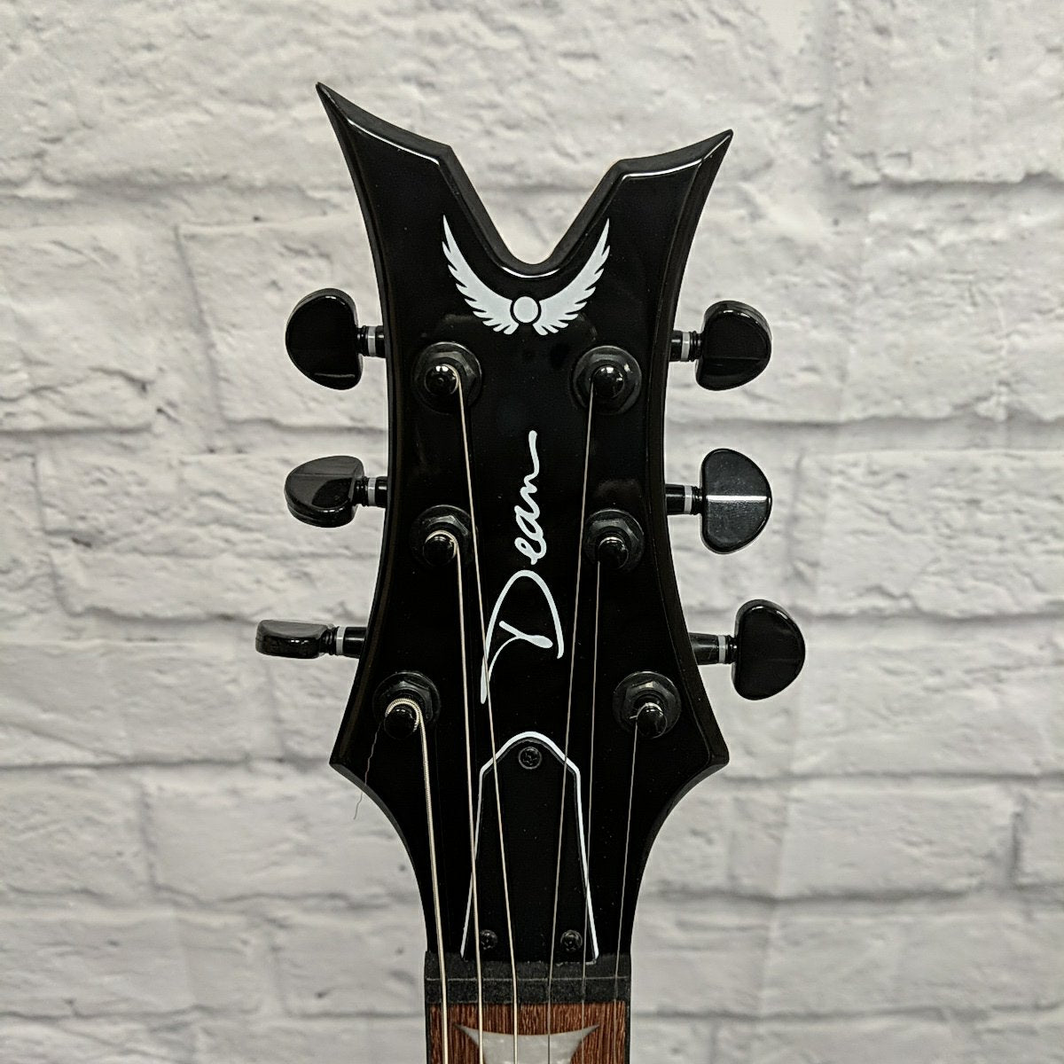 Dean Icon X Flame Top Charcoal Burst