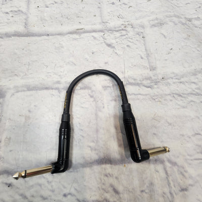 Mogami 10 Inch Patch Cable with Right Angle Ends