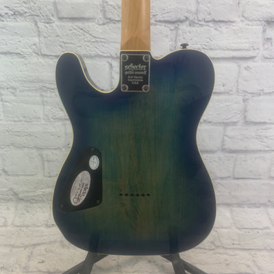 Schecter PT Pro Transparent Blue Burst Electric Guitar