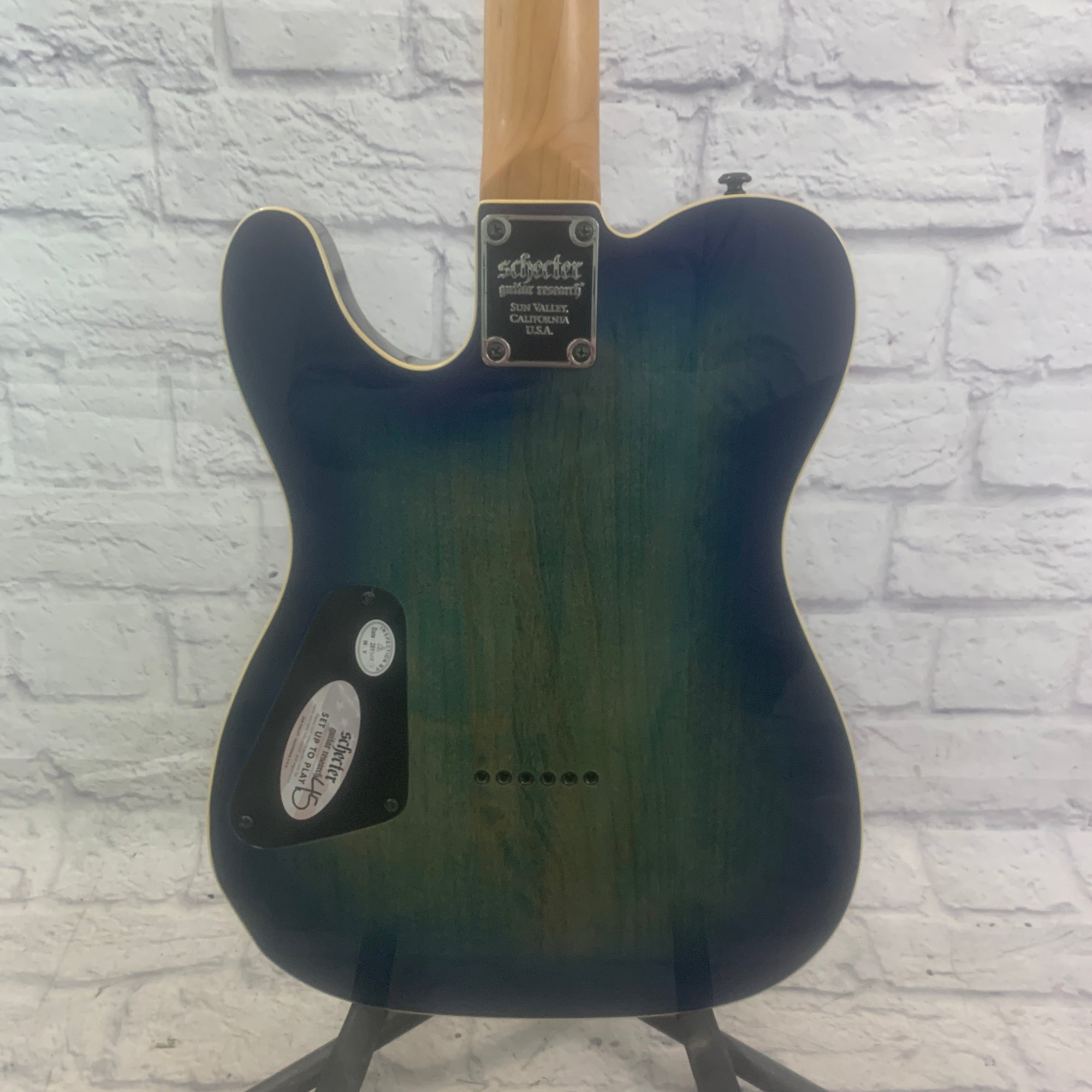 Schecter PT Pro Transparent Blue Burst Electric Guitar