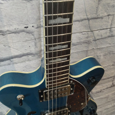 Gretsch G2655t Semi Hollow Electric Guitar Blue Sparkle