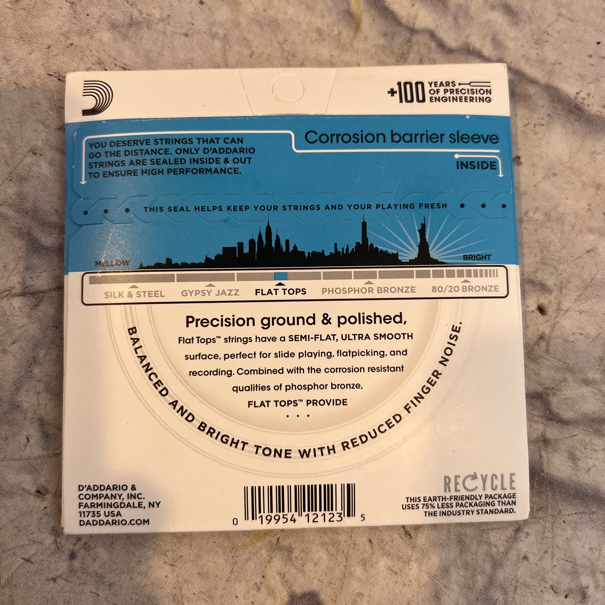 D'Addario EFT16 Flat Top Phosphor Bronze 12-53