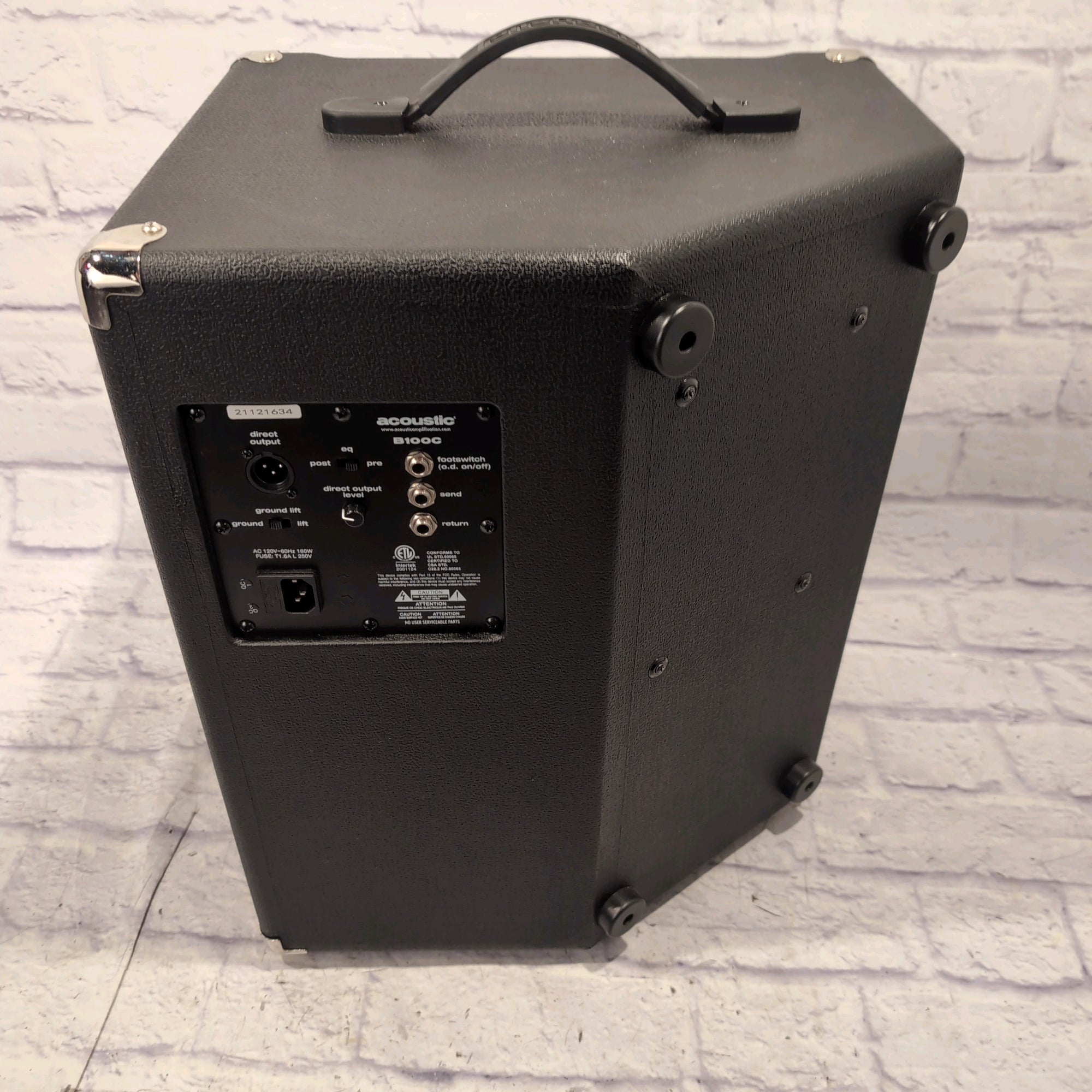 Acoustic B100C 100-Watt 1x12" Tiltback Bass Combo