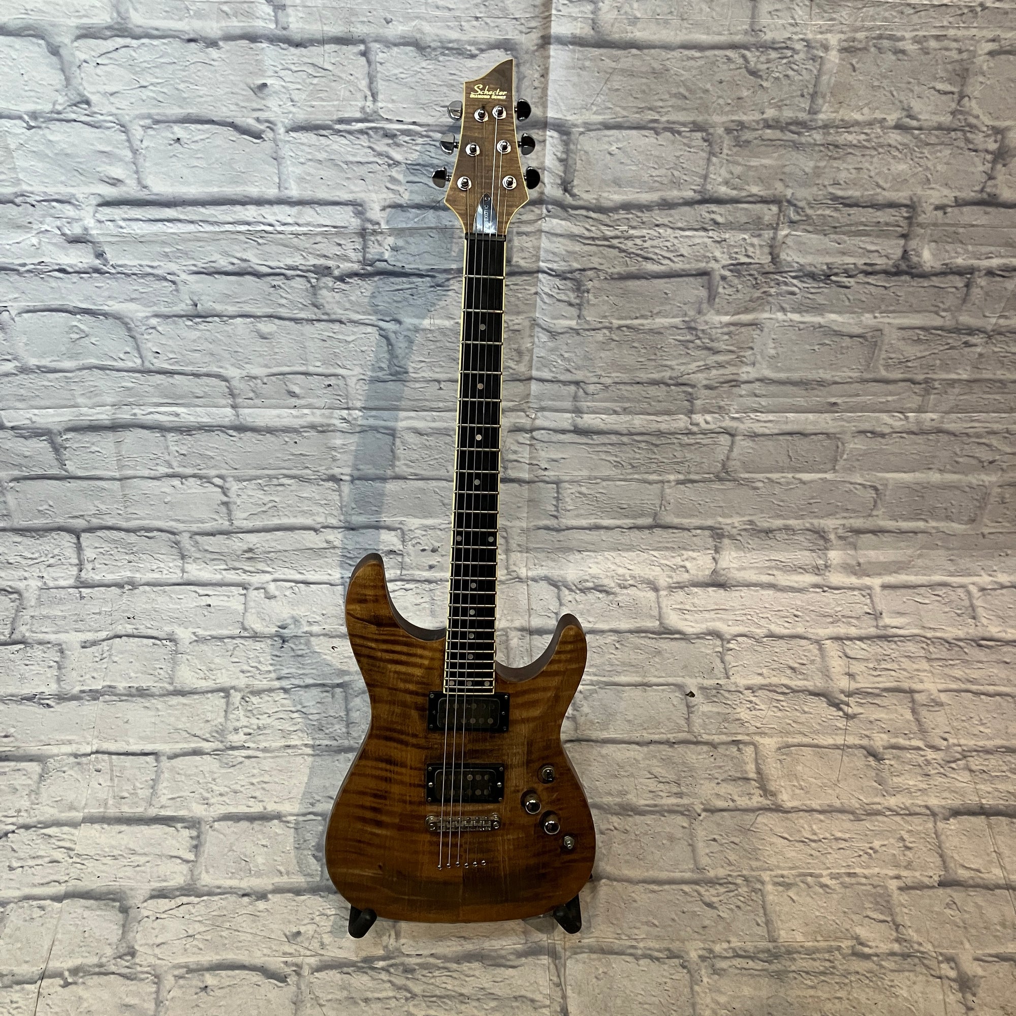 Schecter C-1 Exotic 2005 Flamed Maple Top Mahogany