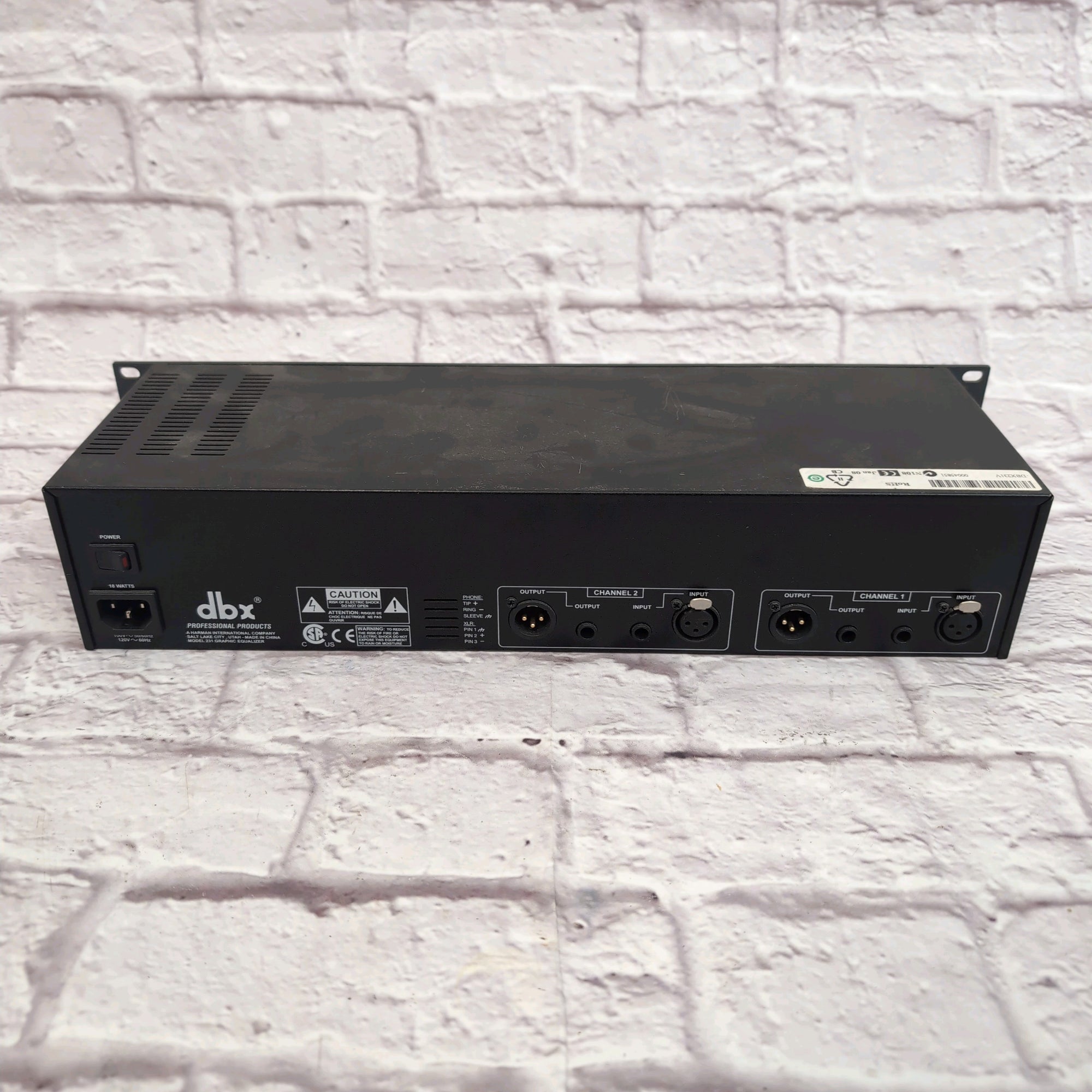 DBX 231 Dual Channel 31-Band Rack EQ - Evolution Music