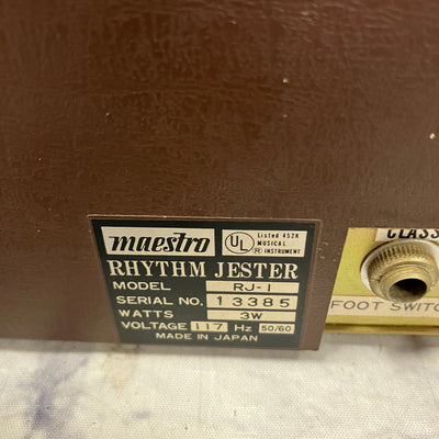 Maestro RJ-1 Vintage Rhythm Jester Drum Machine