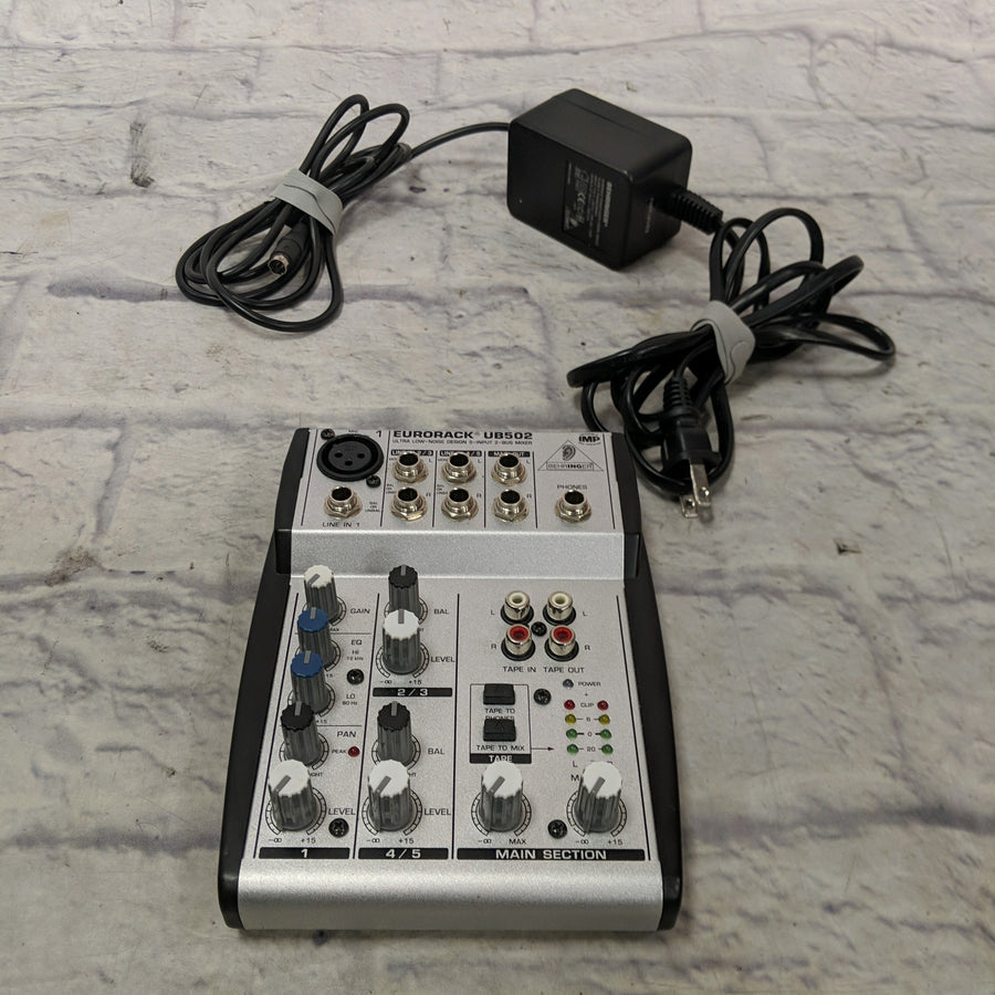Behringer Eurorack UB502 5 Channel Mixer with Power Supply