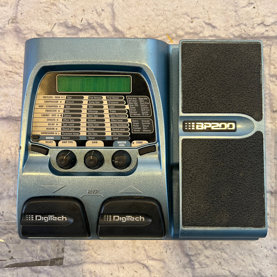 Digitech BP-200 Bass Multieffects Pedal No Power Supply