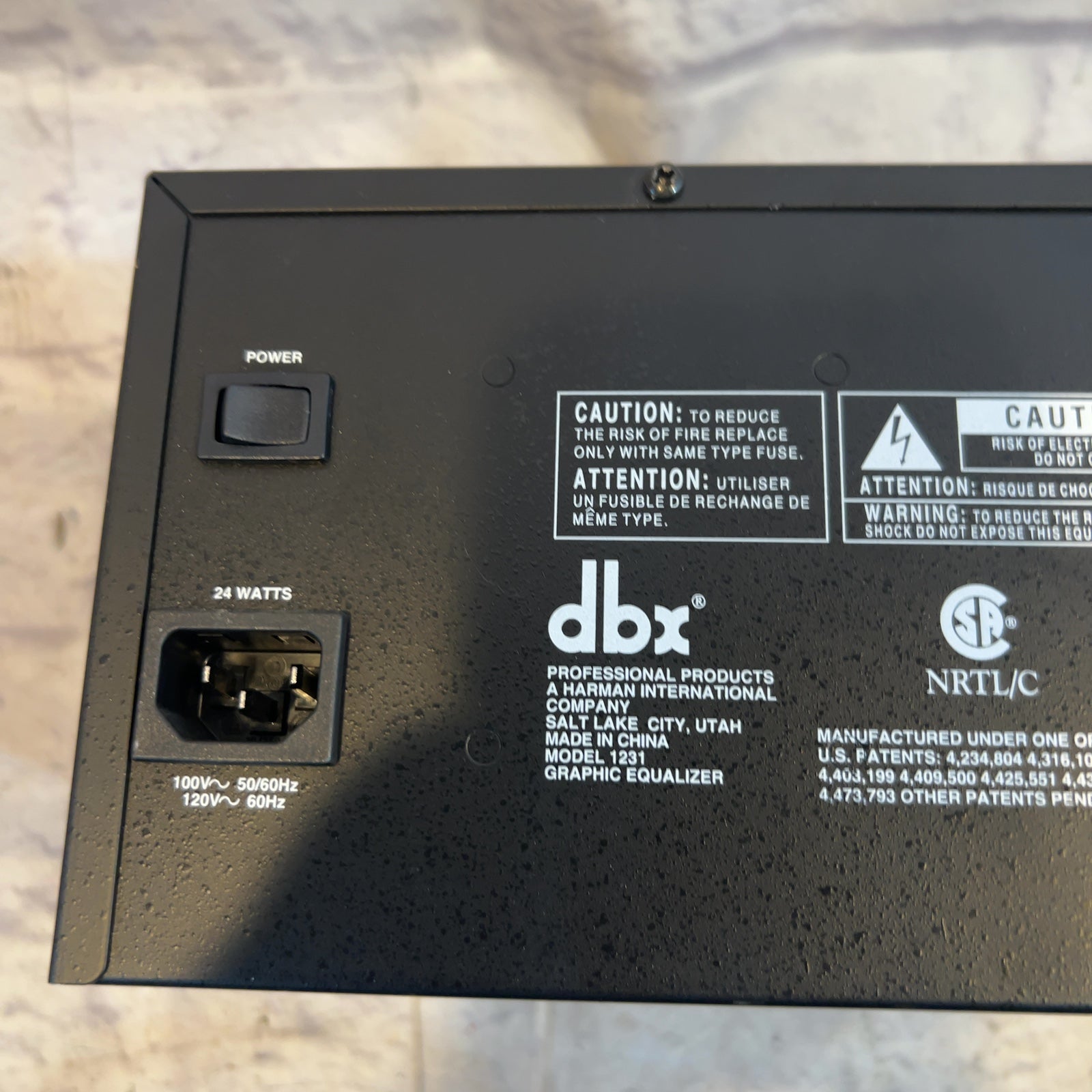 DBX 1231 Dual Equalizer Rack EQ