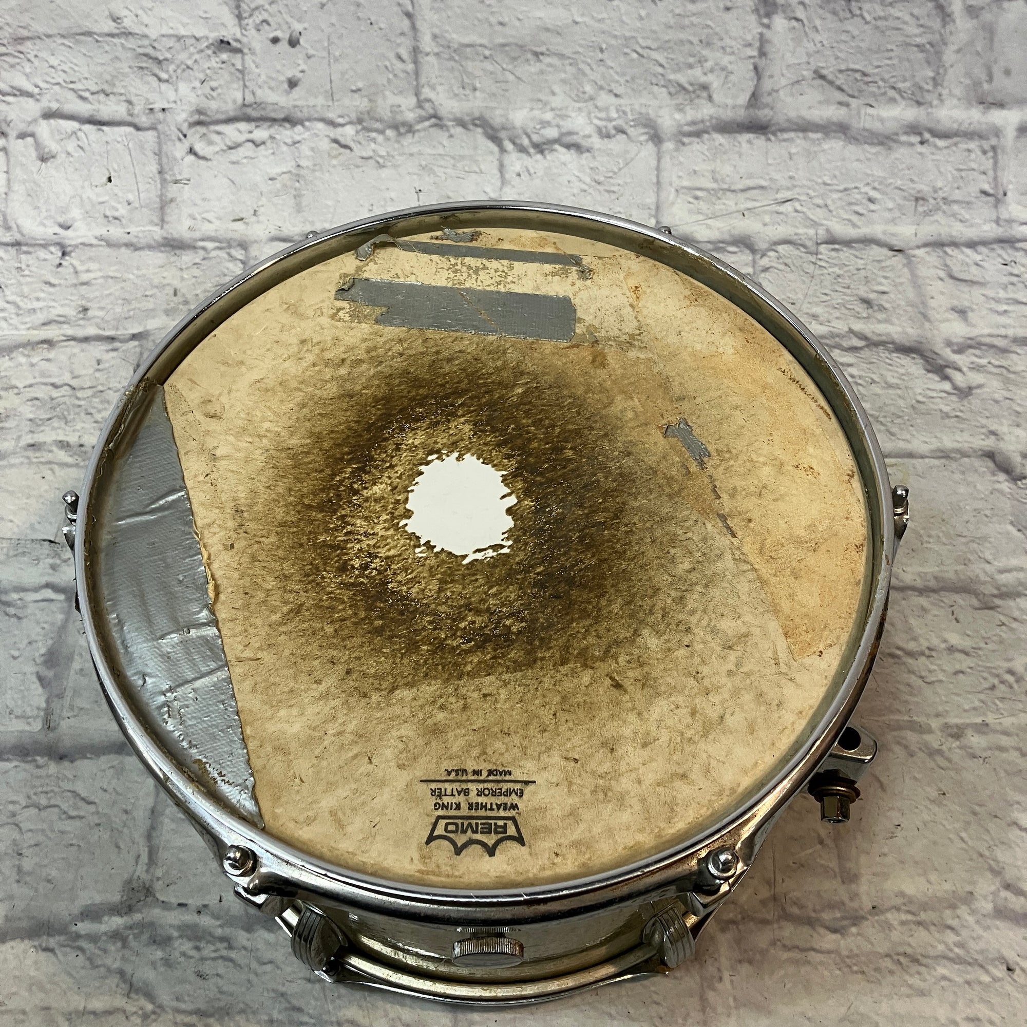 Vintage 1969 Ludwig Silver Three Piece Drum Set