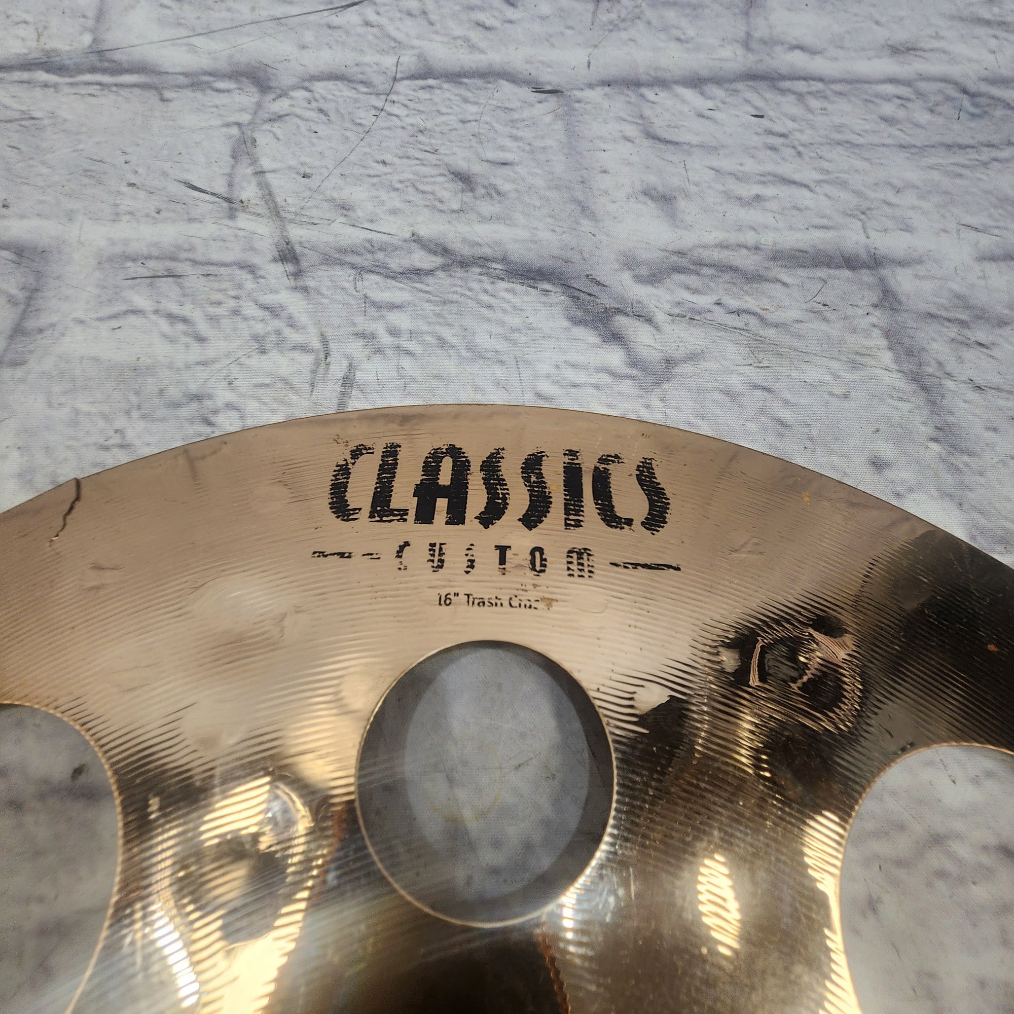 Meinl 16 Classic Custom Trash Crash CRACKED