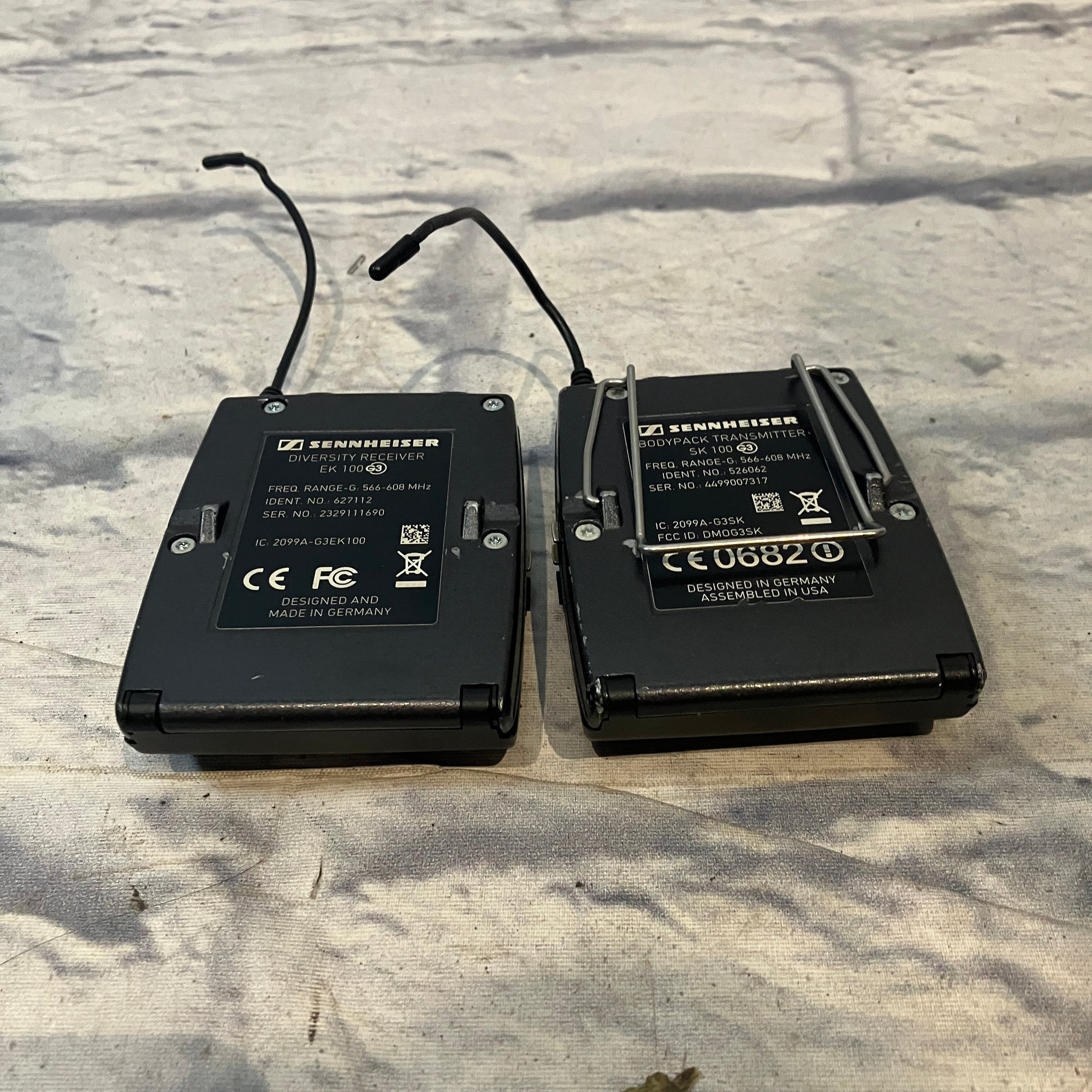 Sennheiser EW-100 G3 SK-100 Transmitter + EK-100 Receiver 566-608 MHz Wireless Mic System