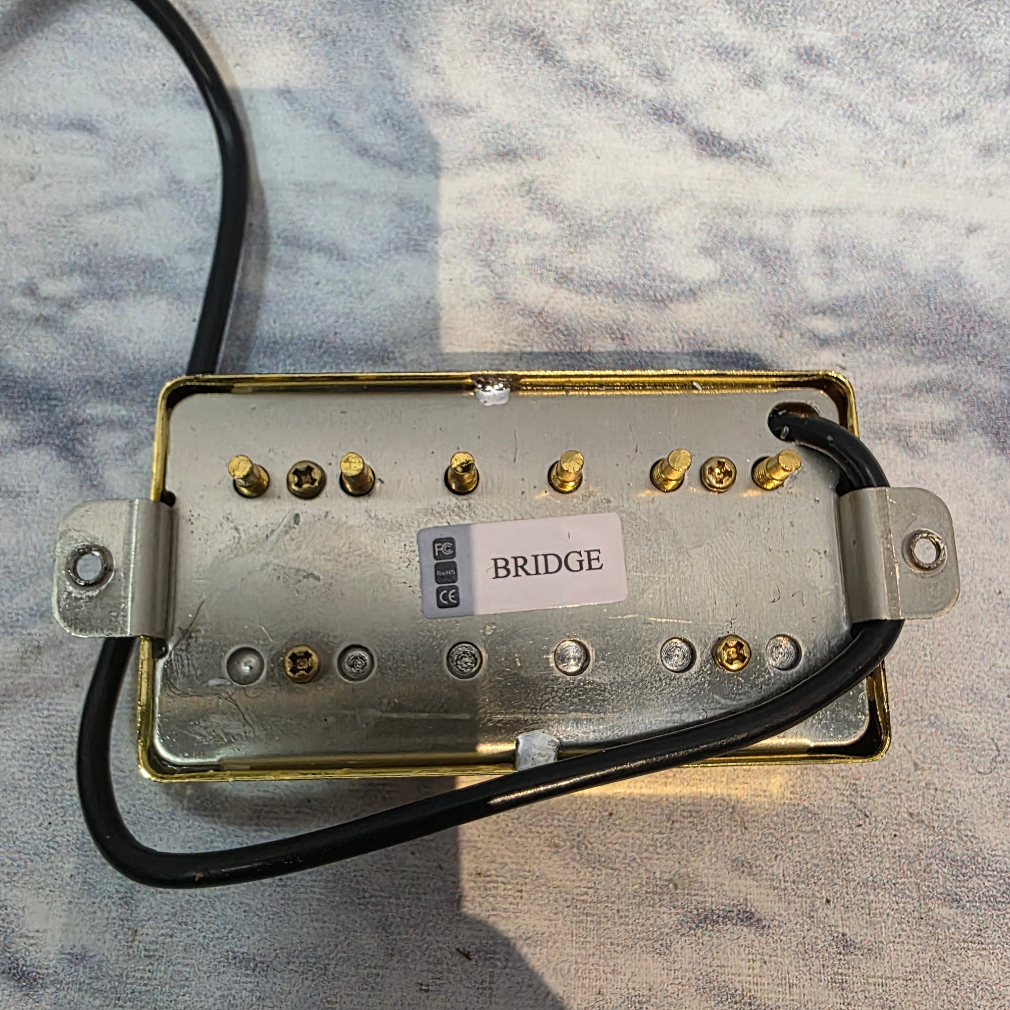 Unknown High Output Humbucker 13K Gold Bridge Pickup