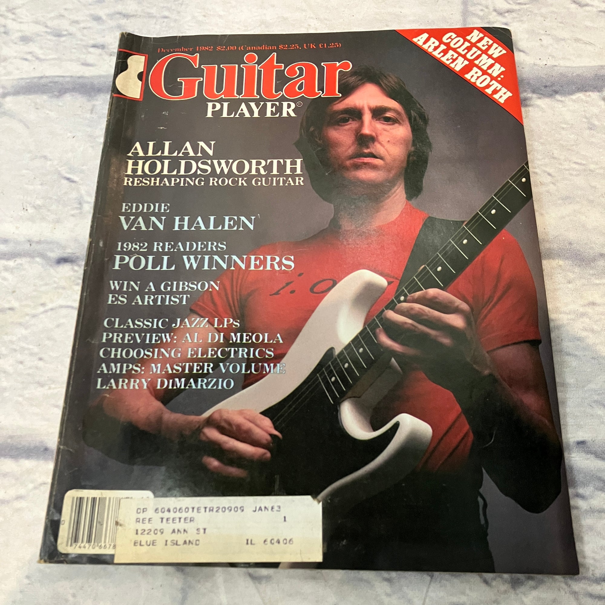 Guitar Player December 1982 "Allan Holdsworth" - Vintage Guitar Magazine
