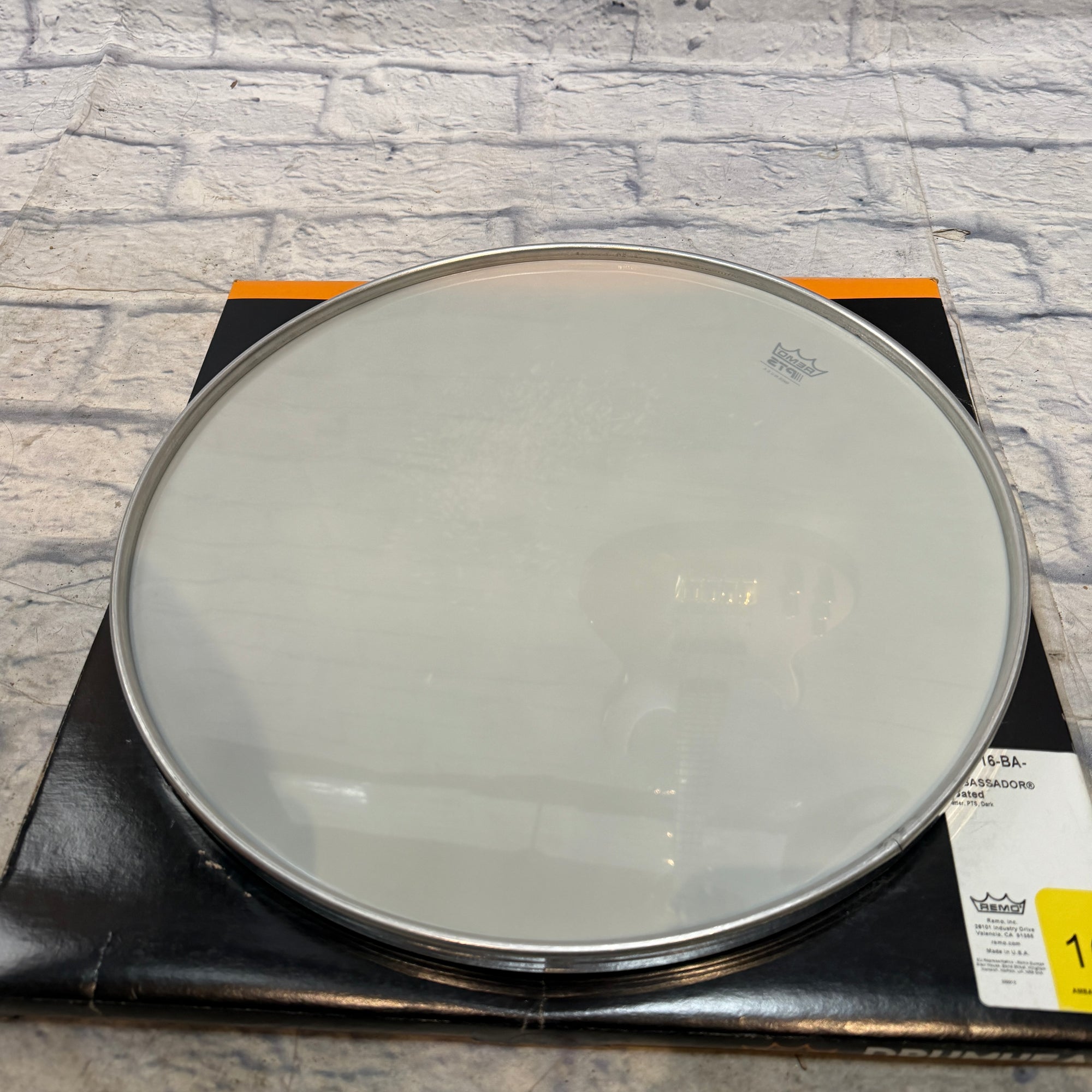 Remo 16" Ambassador Coated Batter PTS Dark Drum Head
