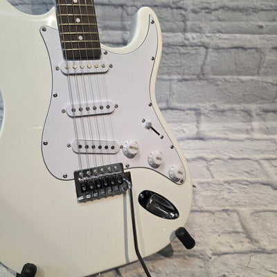 Rafferty Guitars White Strat Electric Guitar