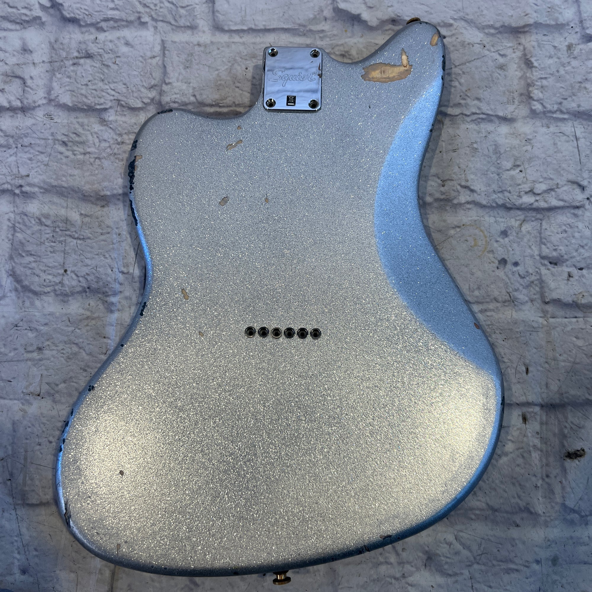 Squier Unknown Offset Silver Sparkle Body