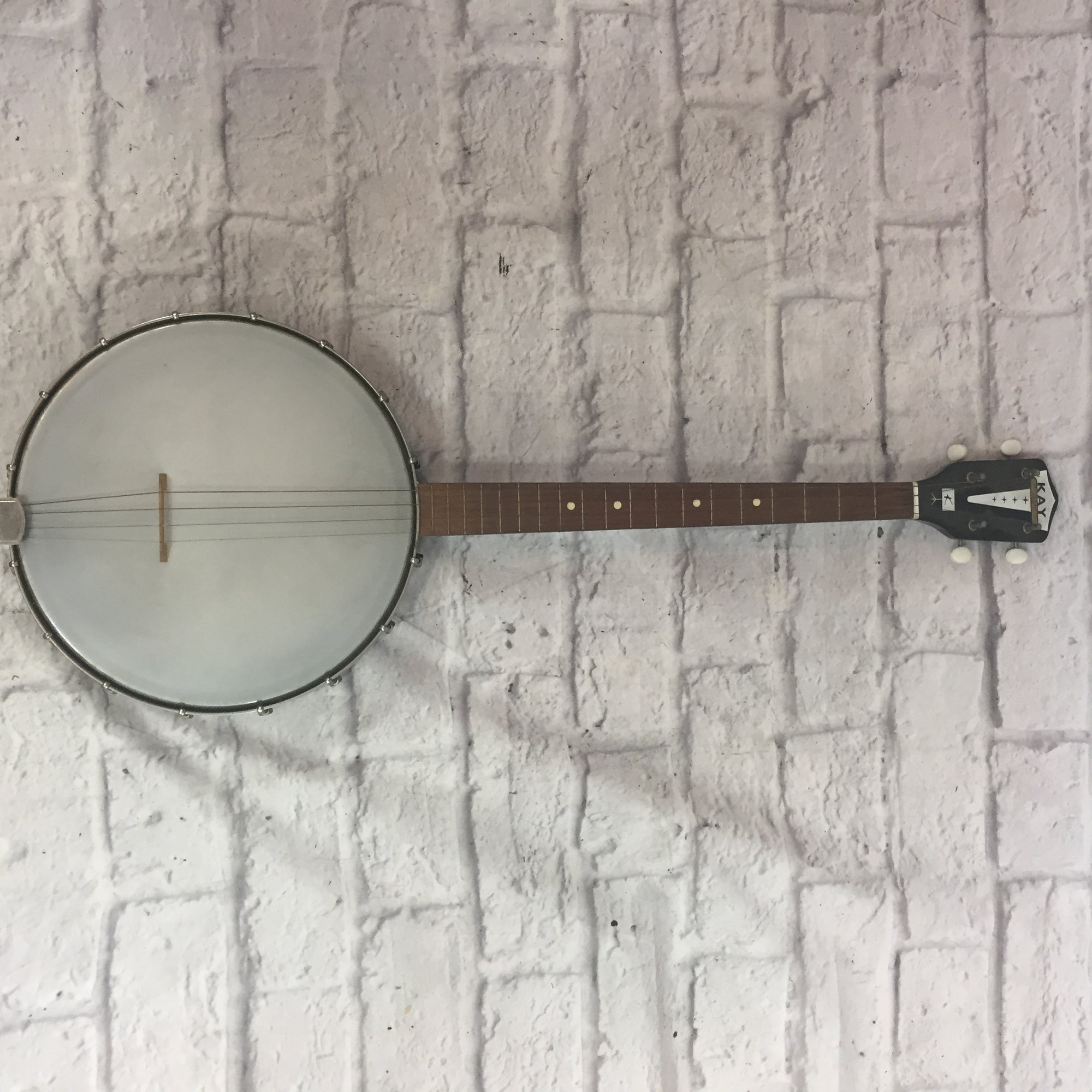 Vintage 1960s Kay Open Back 4 String Banjo