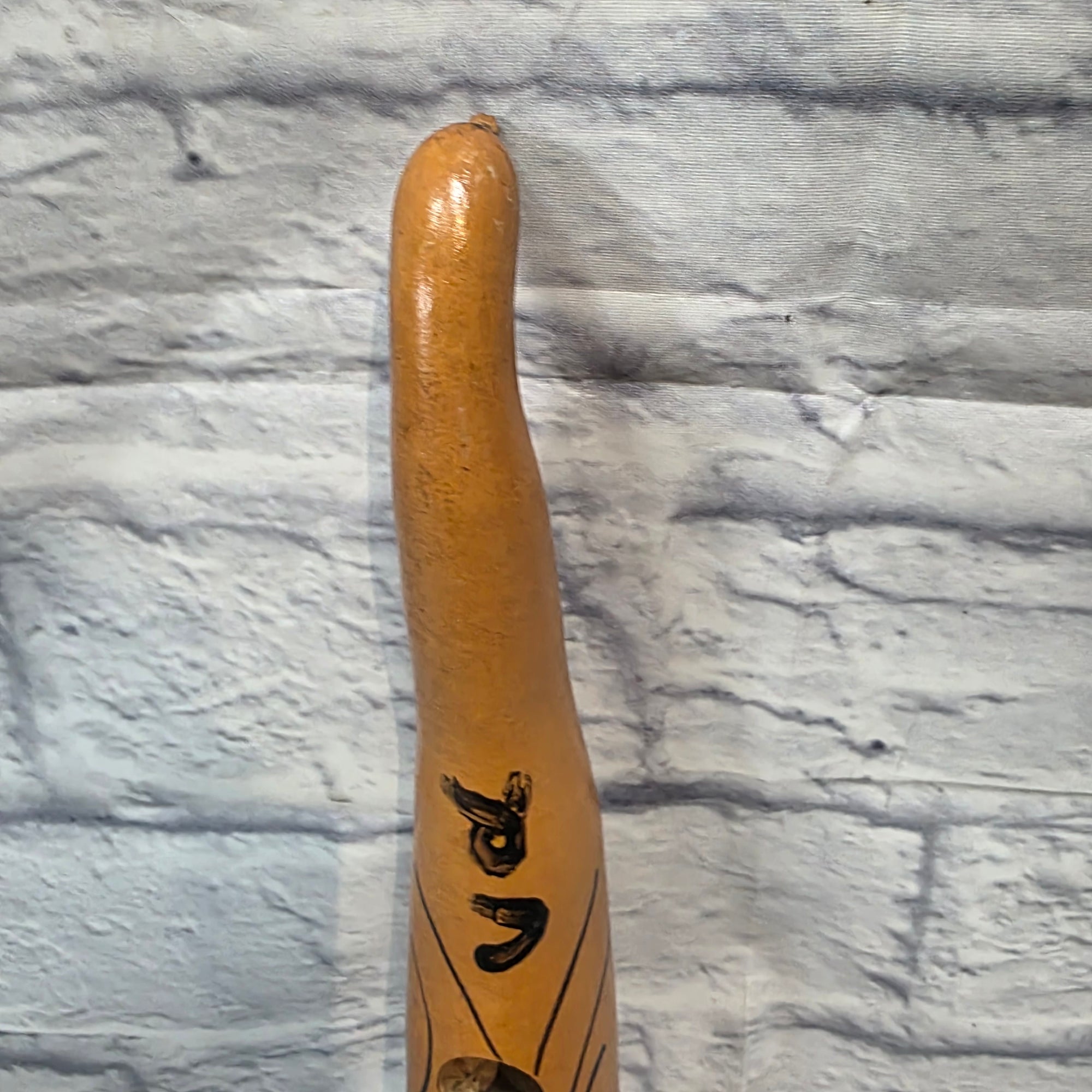 Unknown Dried Gourd Guiro Drum Stand