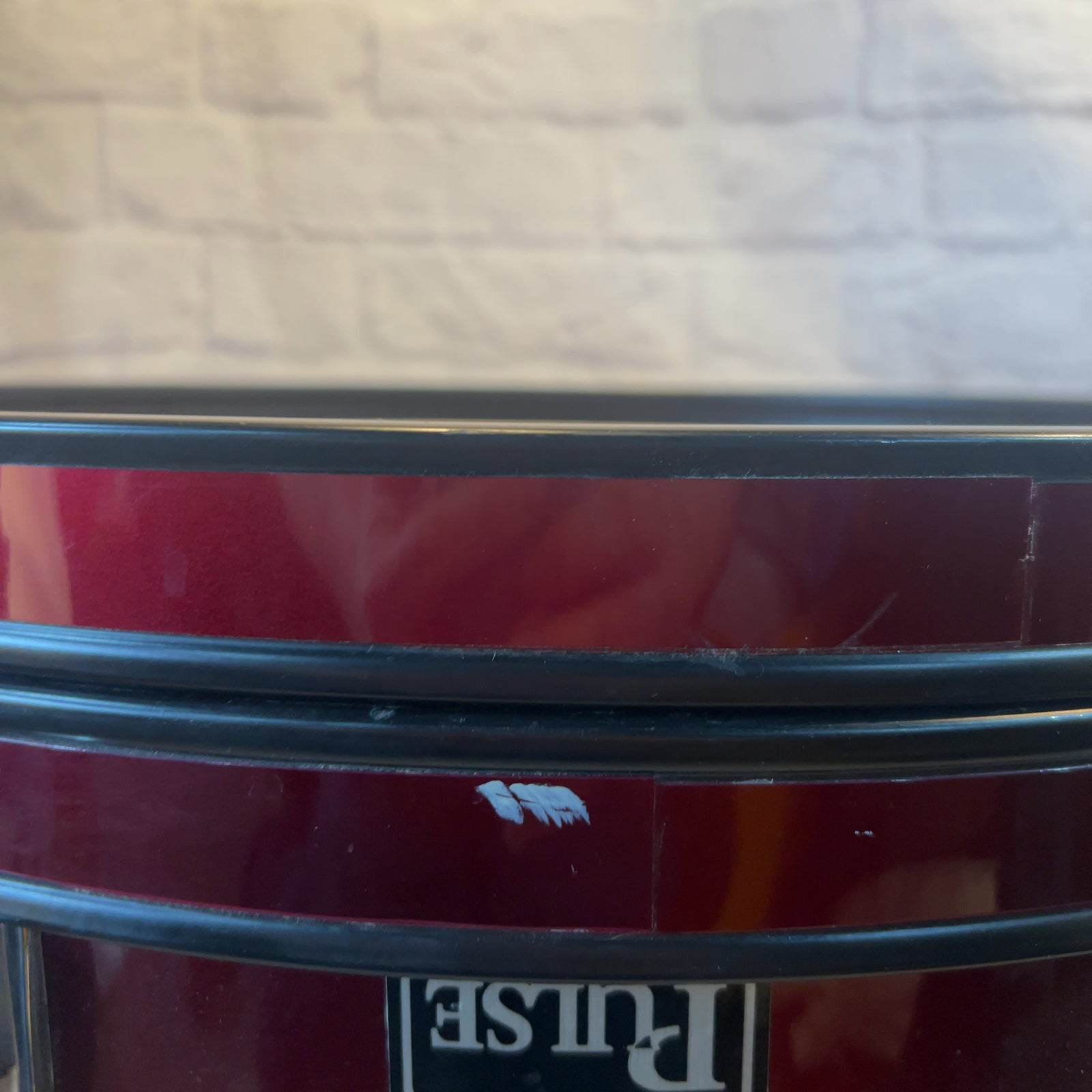 Pulse percussion Wine Red 22" kick drum