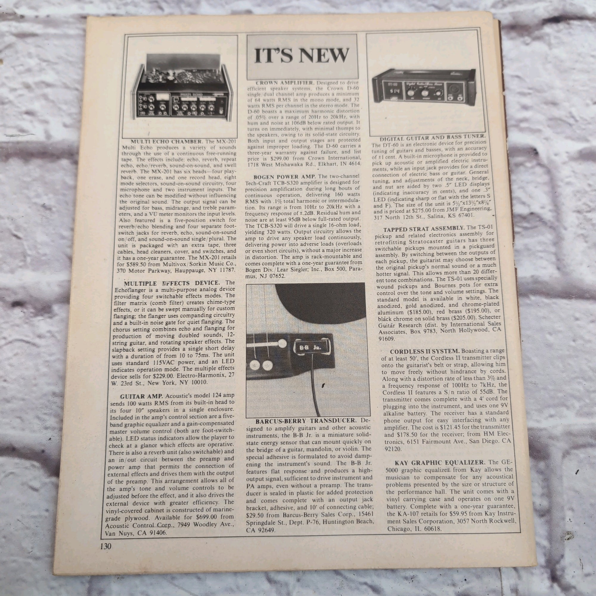 Guitar Player January 1978 Steve Miller Vintage Guitar Magazine